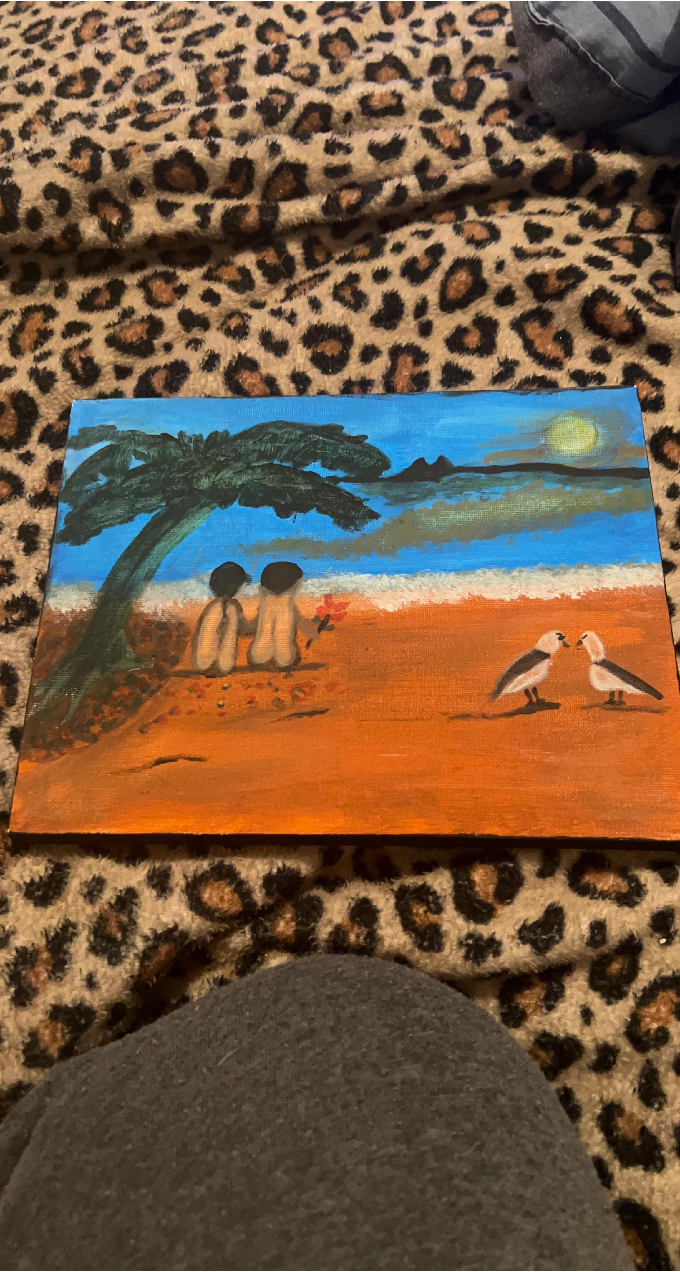 Painting of Beach Scene