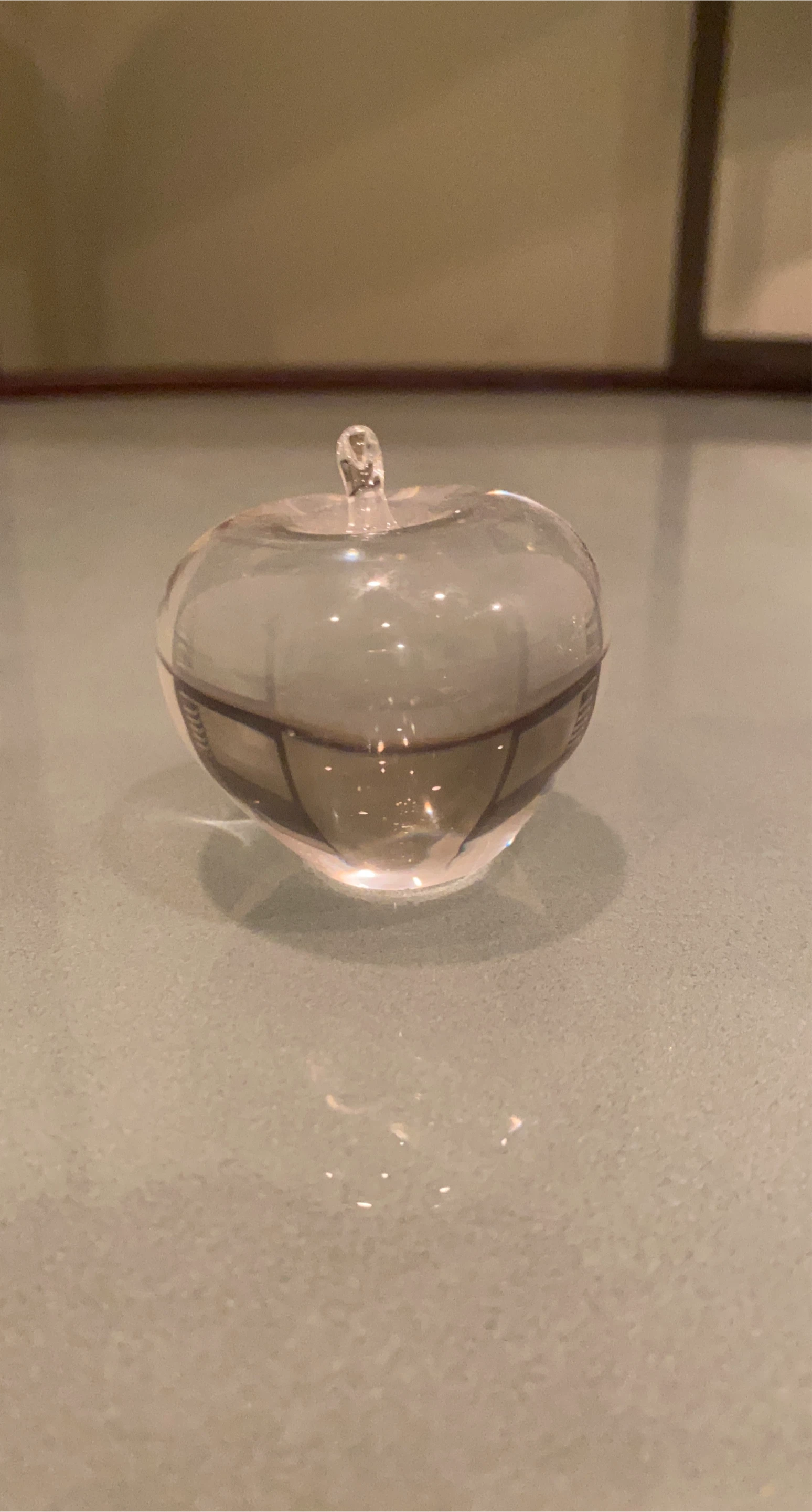 Glass Apple Decor