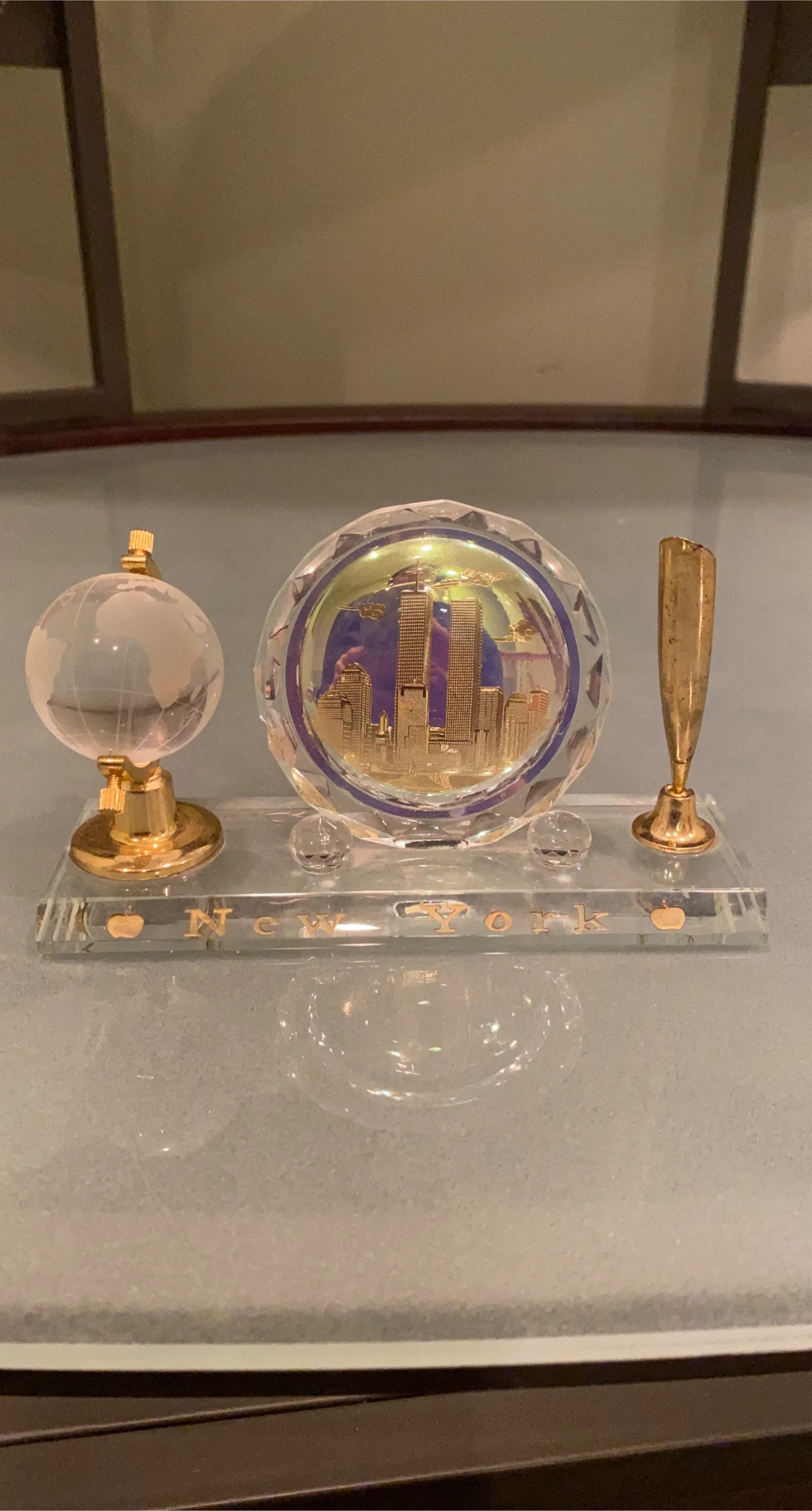 New York City Crystal Desk Set