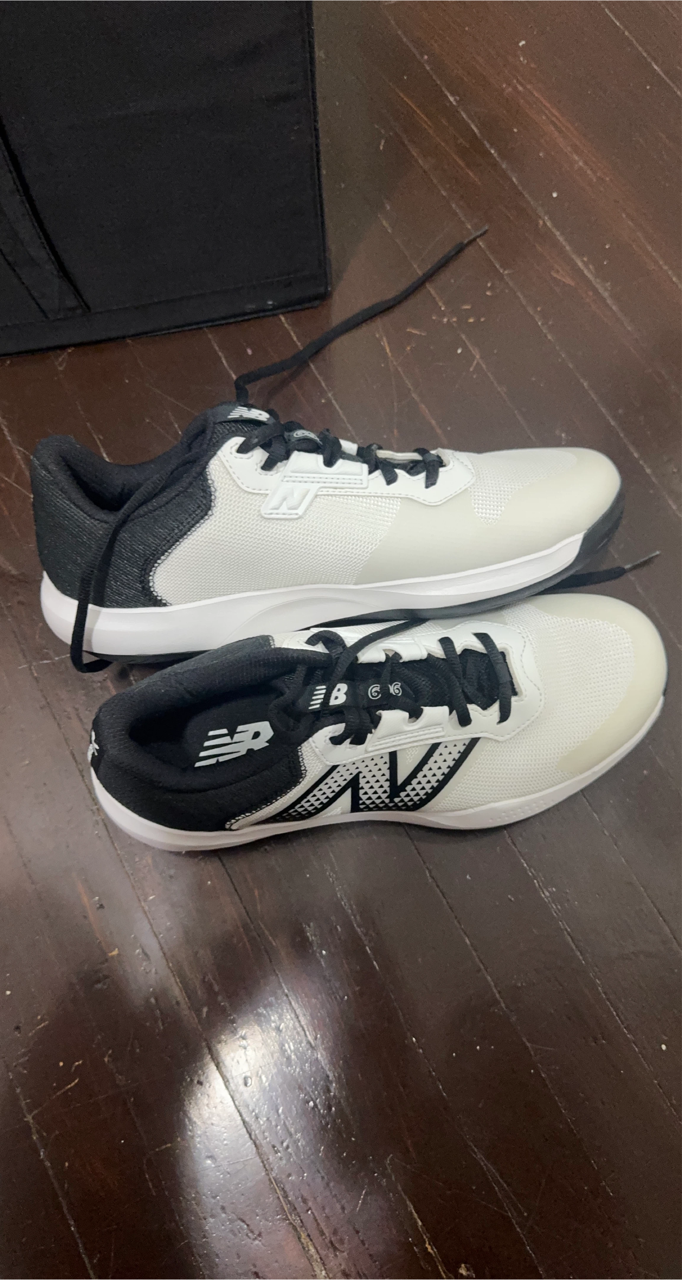 New Balance White & Black Shoes
