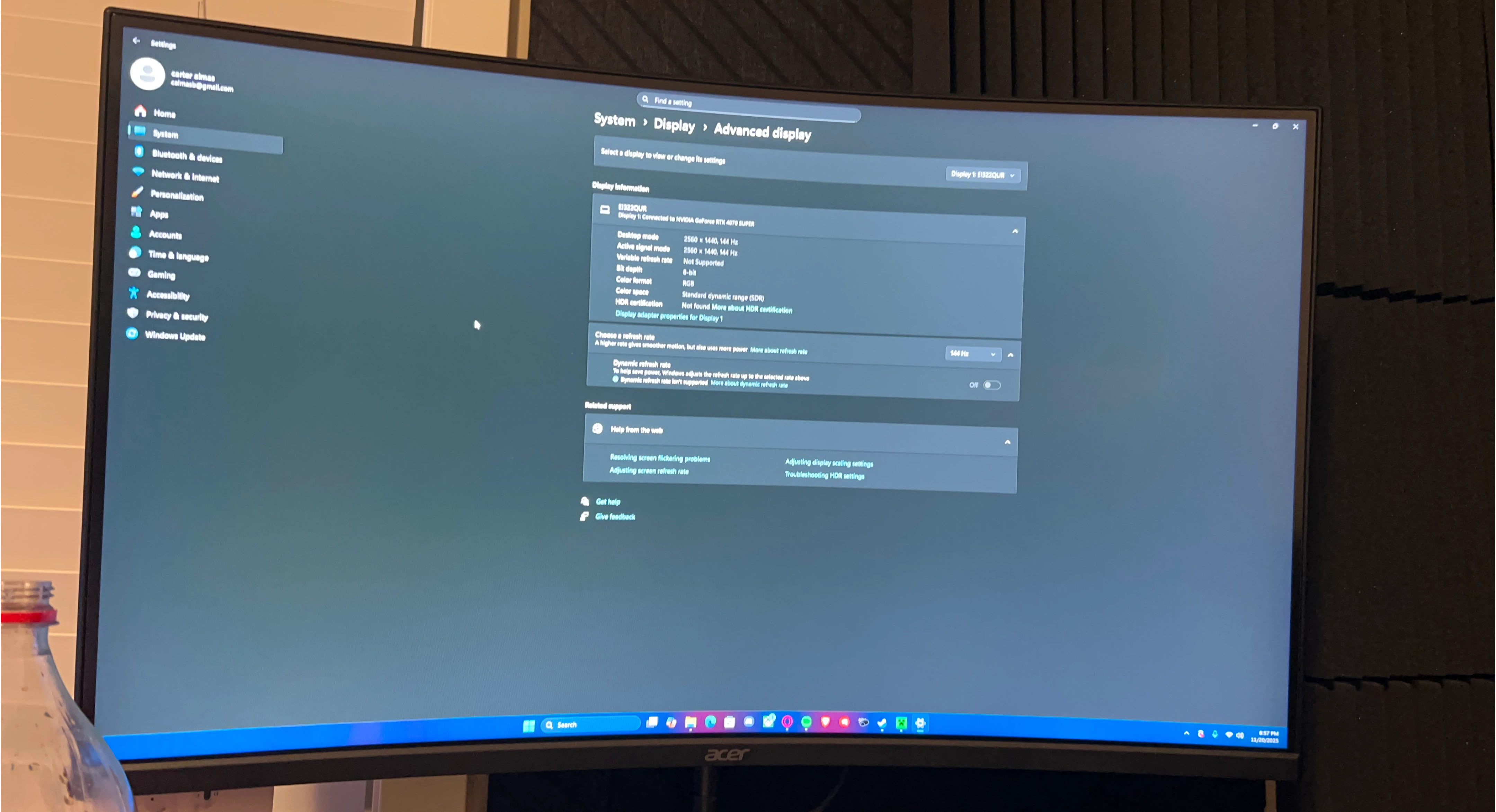Acer EI322QUR 32" Curved Gaming Monitor