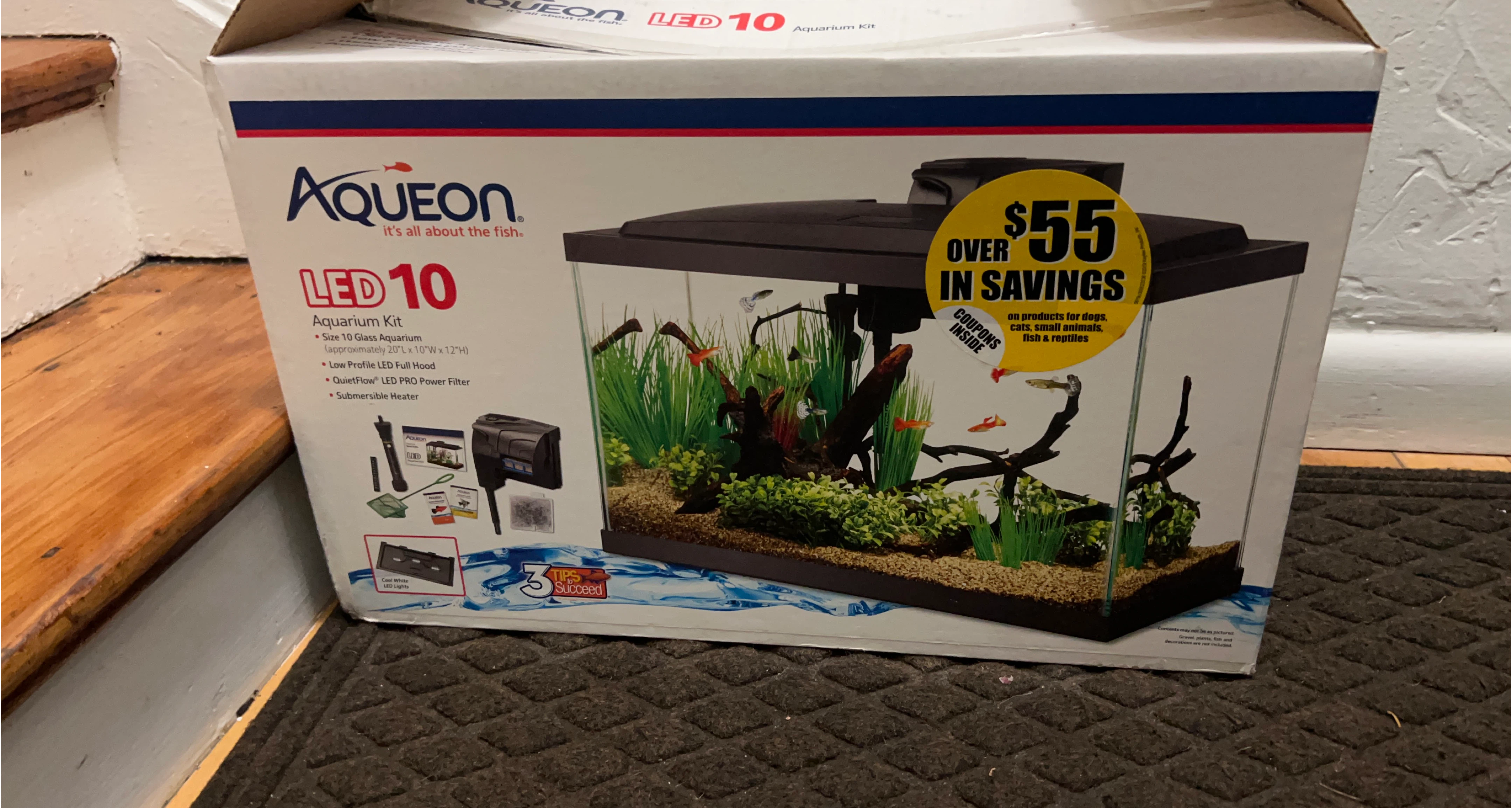 Aqueon LED 10 Aquarium Kit - New in Box