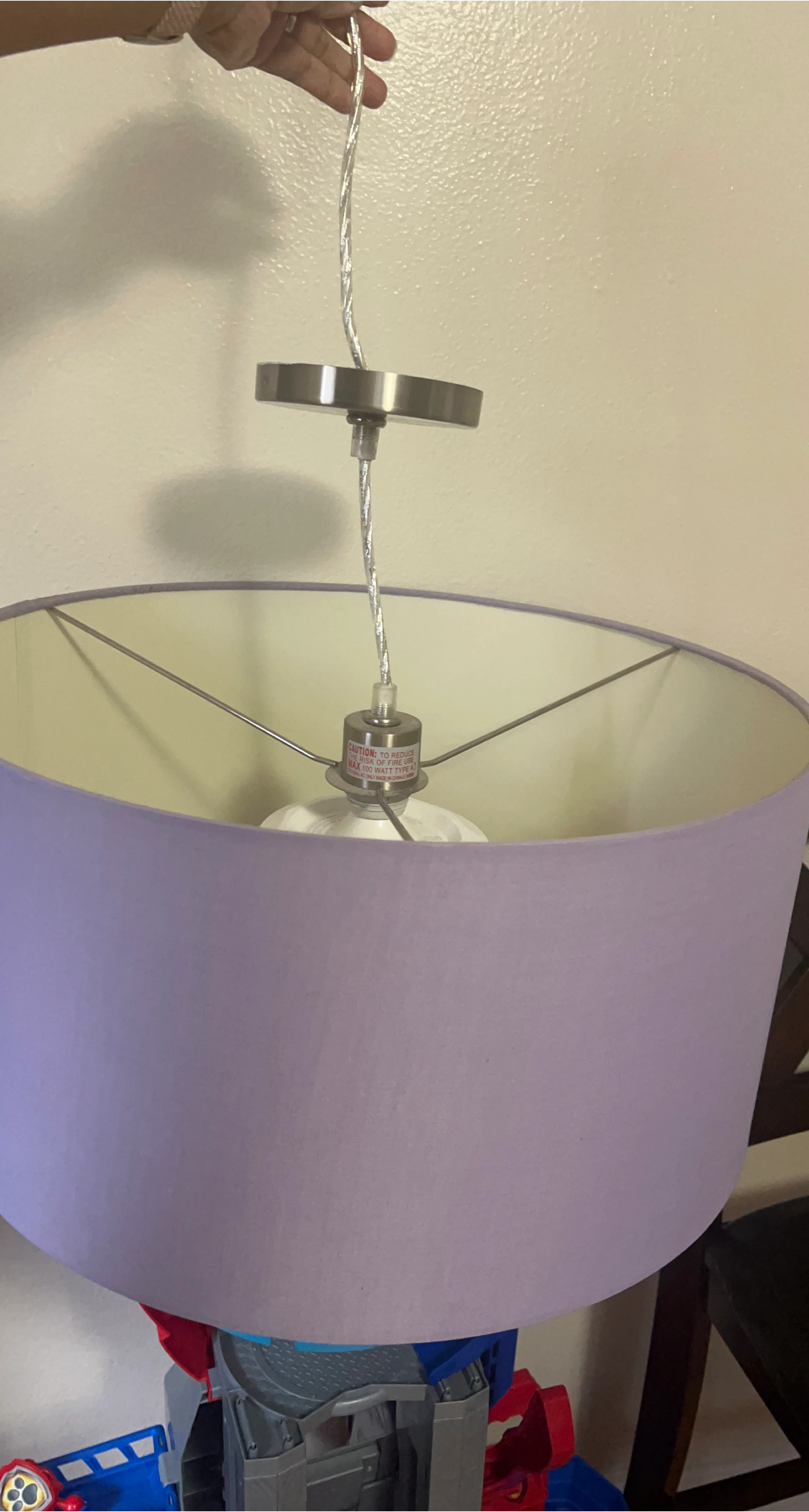 Purple Drum Lamp Shade