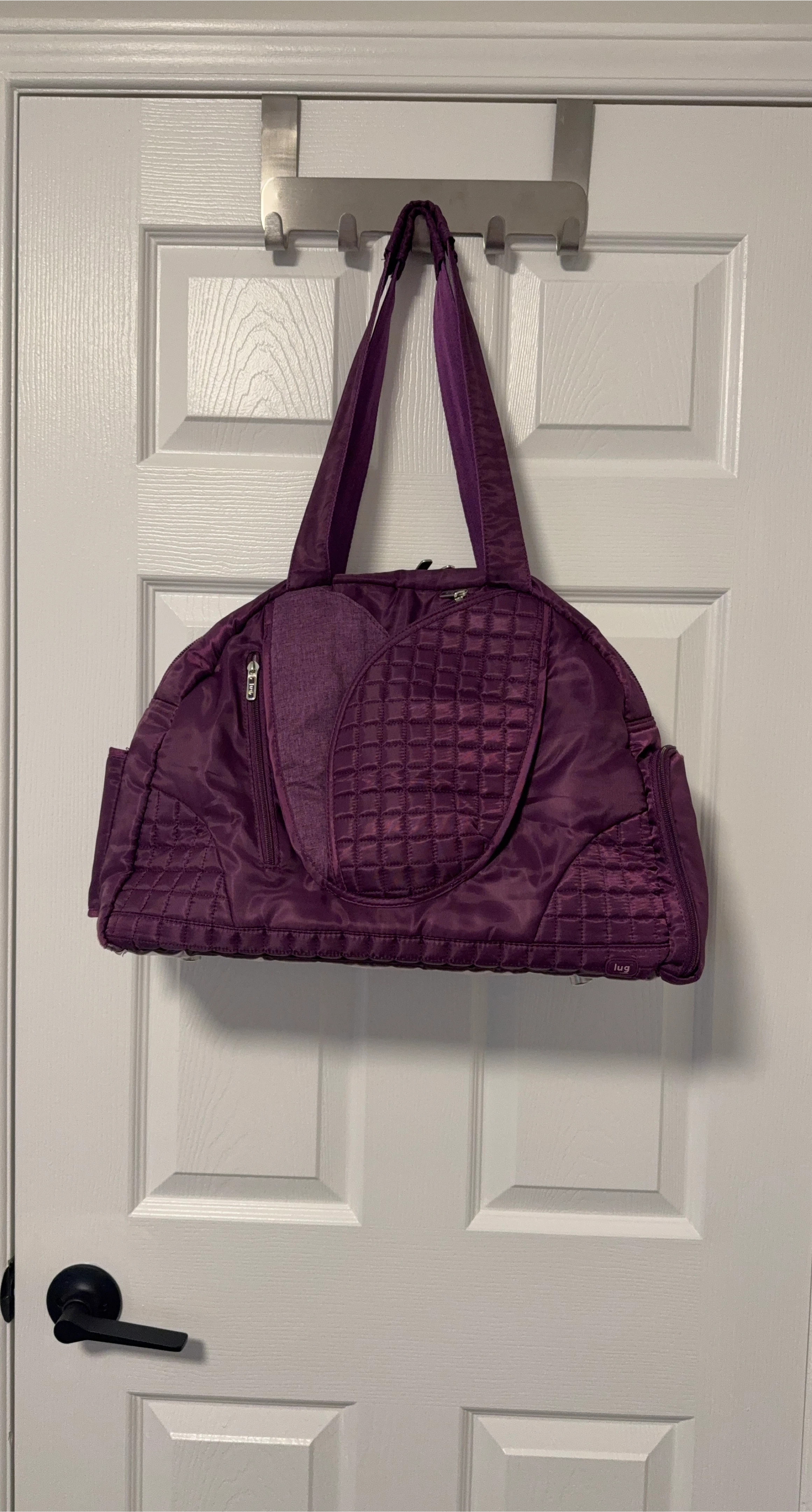 Lug Purple Quilted Fitness Tote Bag