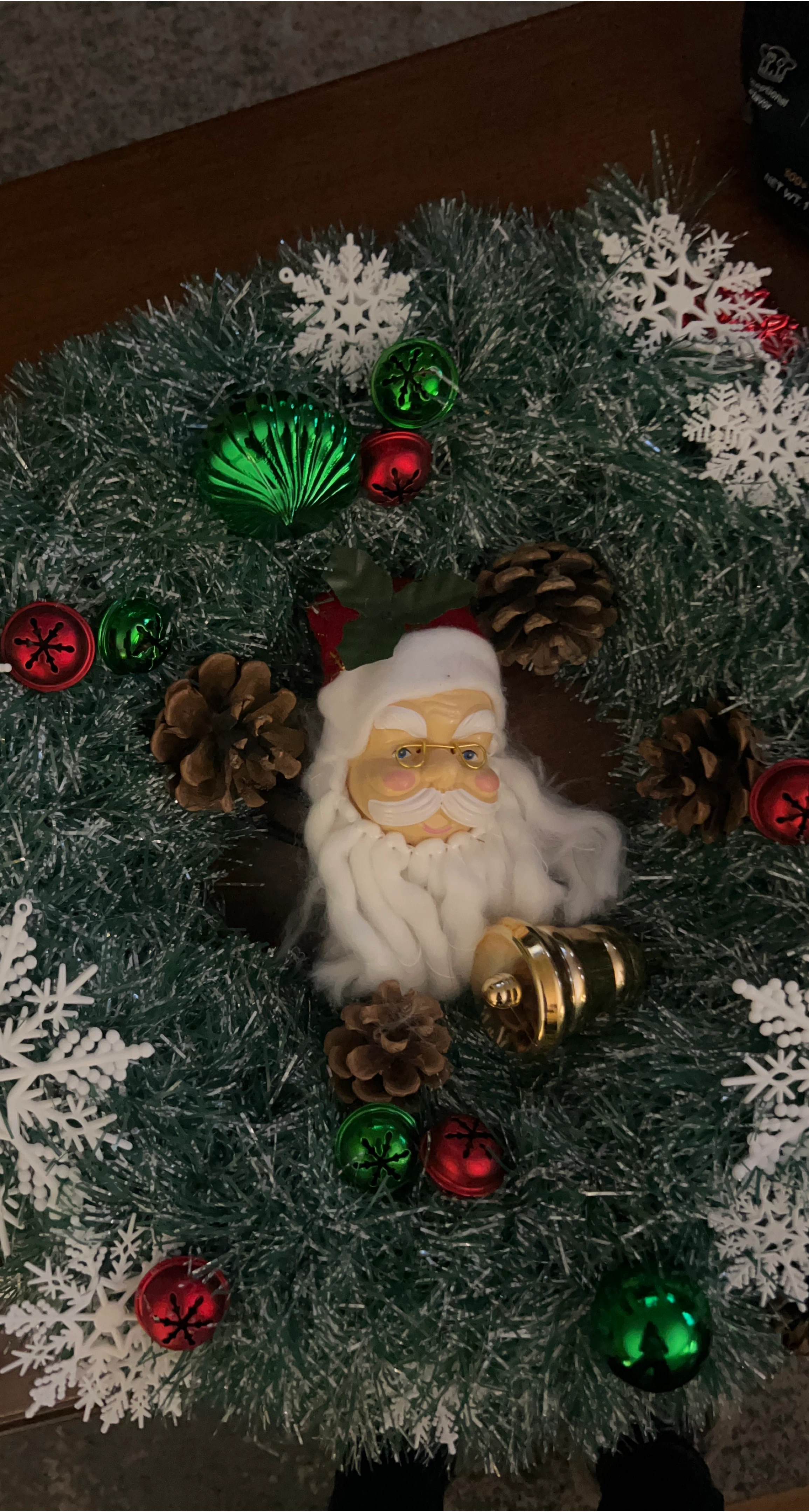 Christmas Santa Wreath