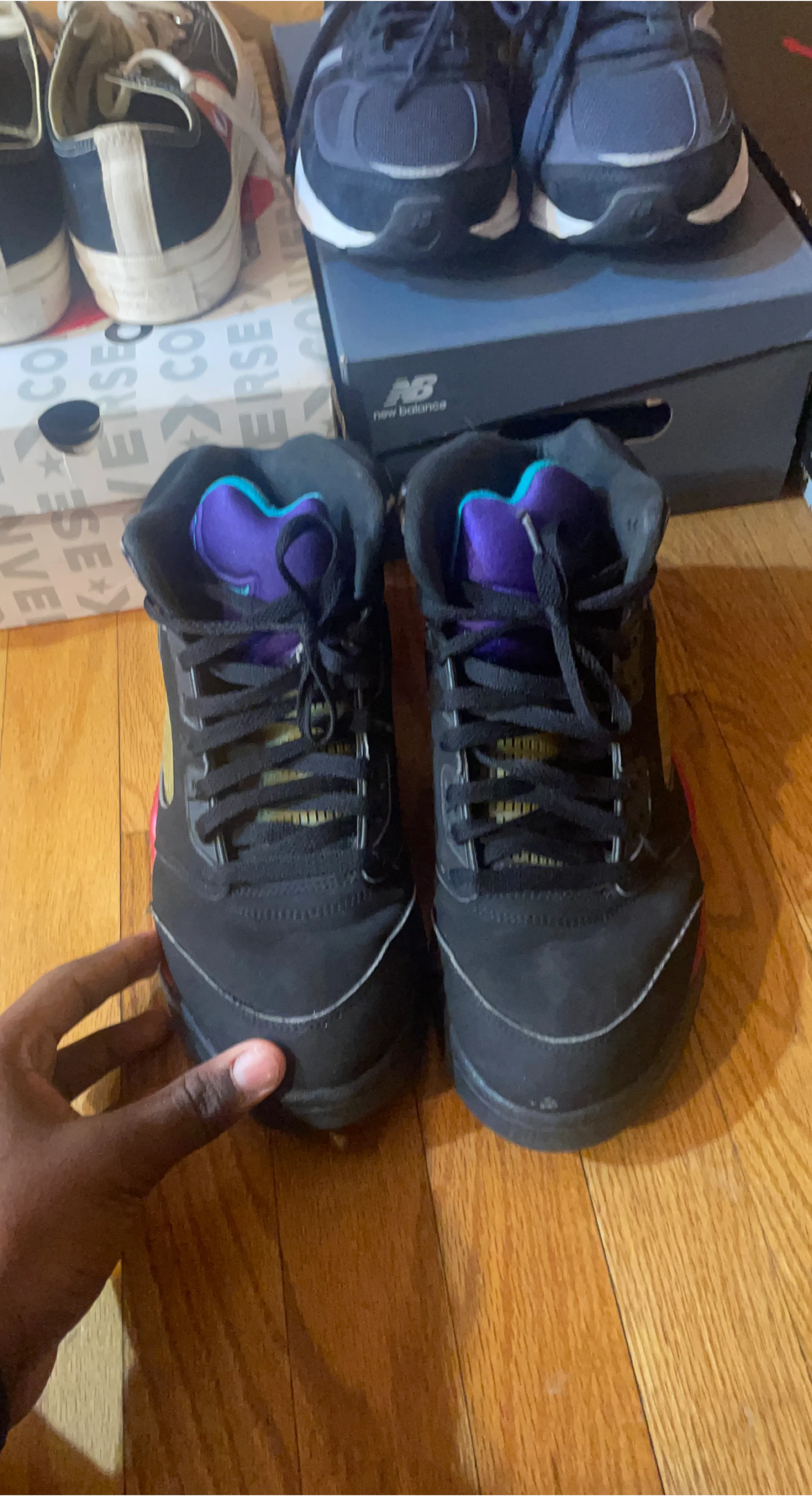 Nike Air Jordan 5 Retro Black/Grape Ice