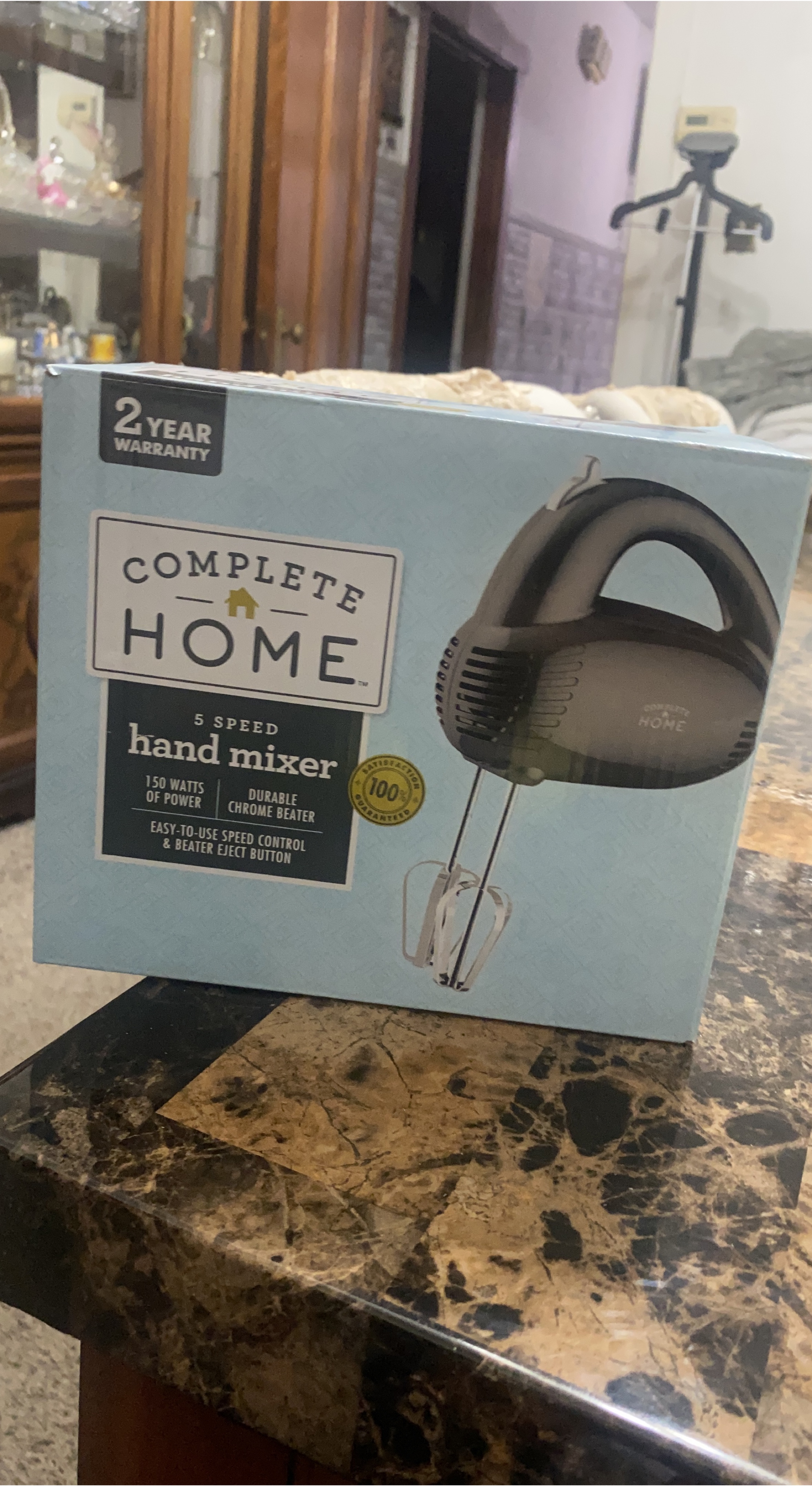 Complete Home 5 Speed Hand Mixer - New in Box!
