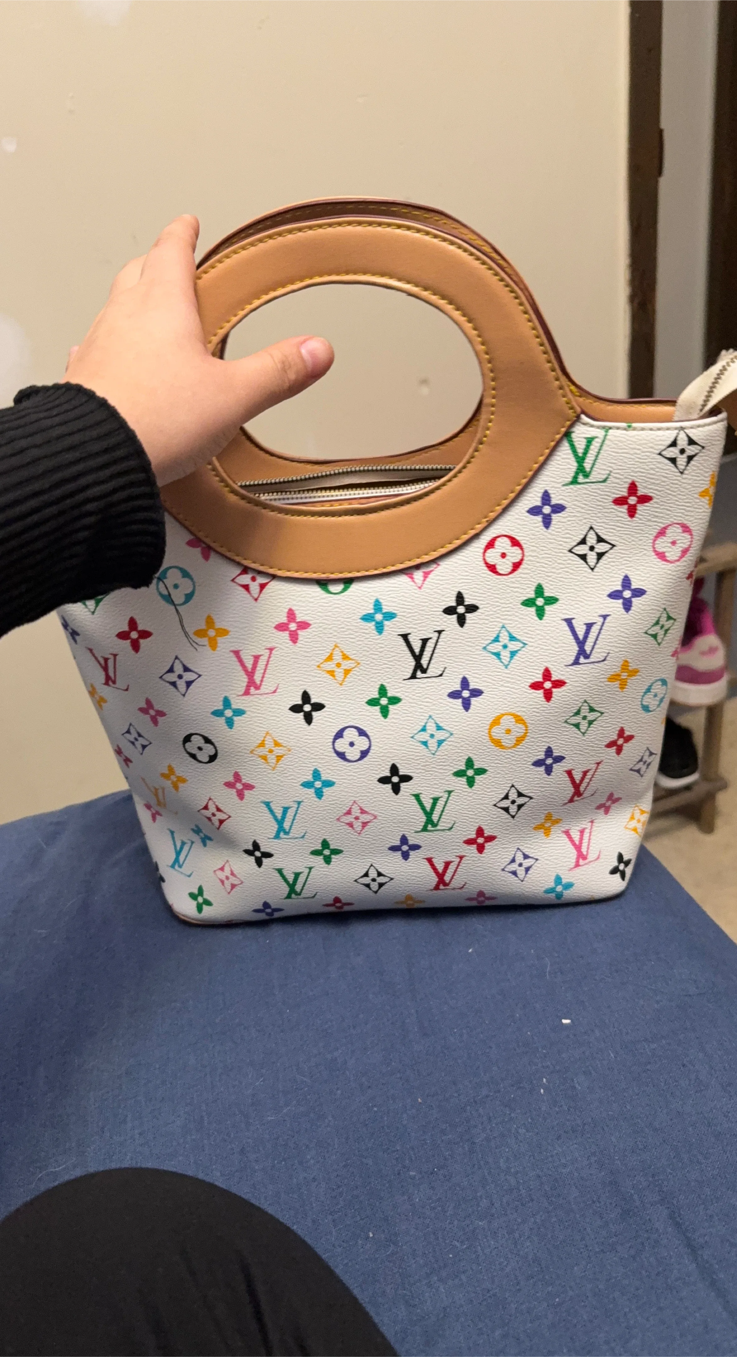 Louis Vuitton Multicolor Monogram White Bag