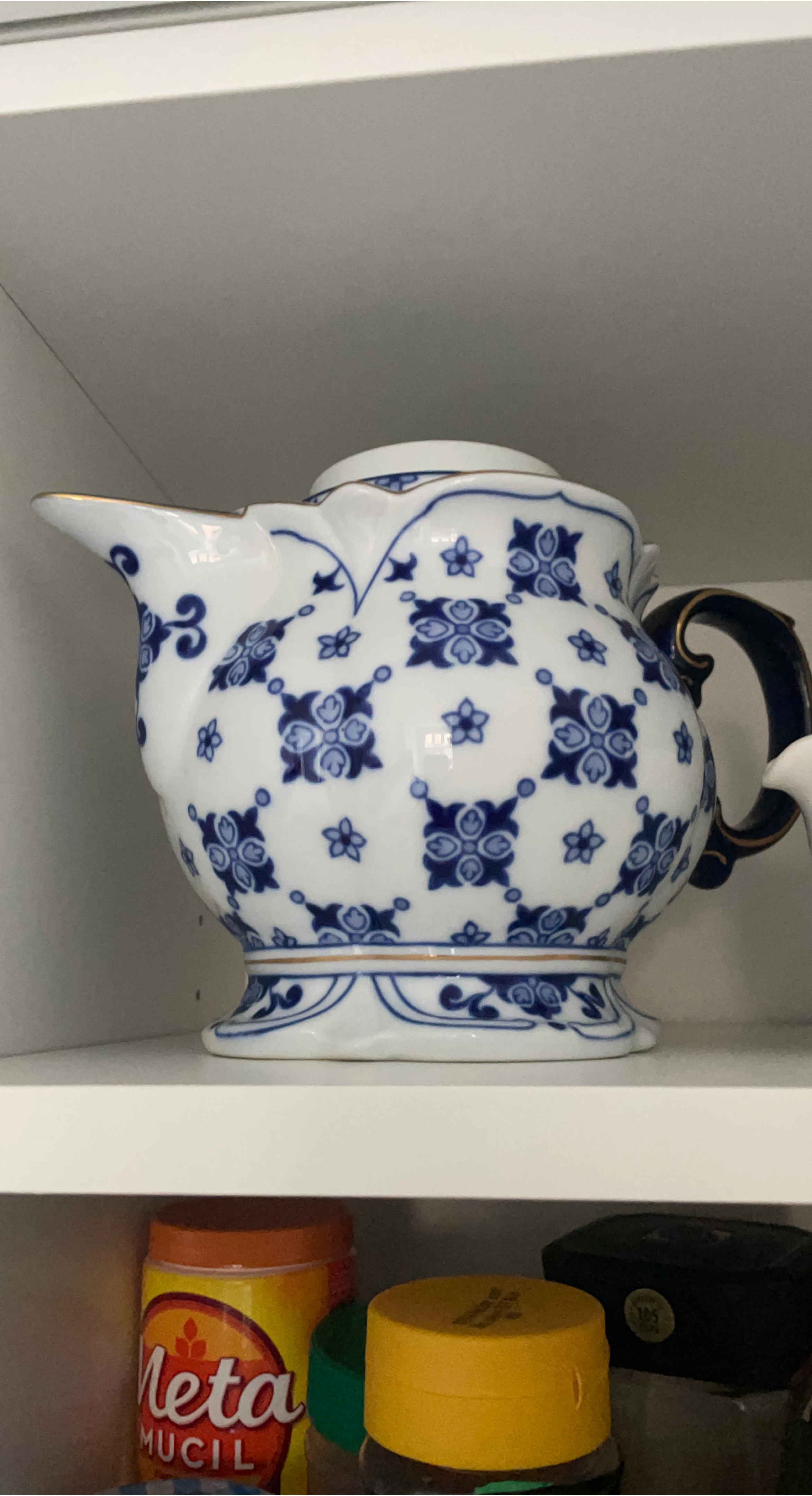 Blue & White Decorative Teapot
