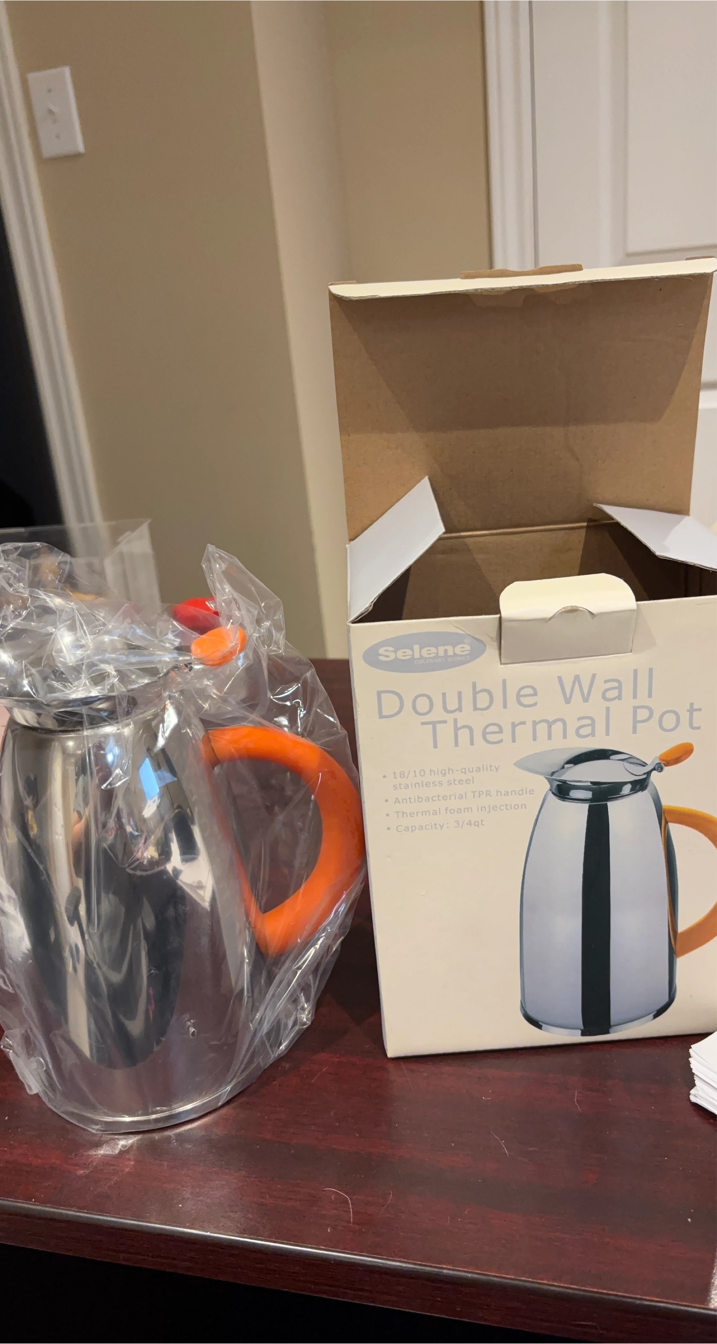 Selene Double Wall Thermal Pot - New in Box!