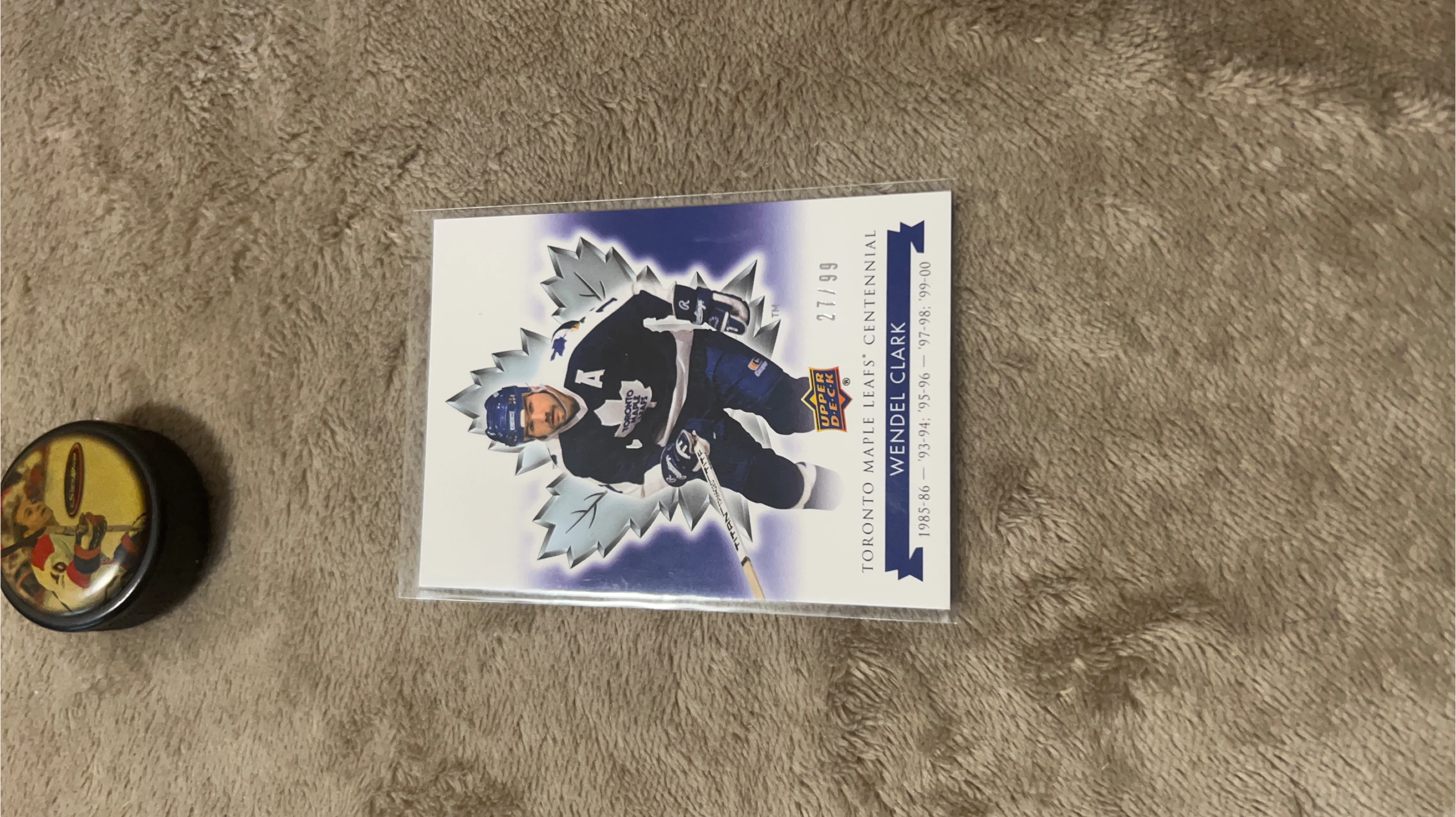 Wendel Clark Toronto Maple Leafs Centennial Card