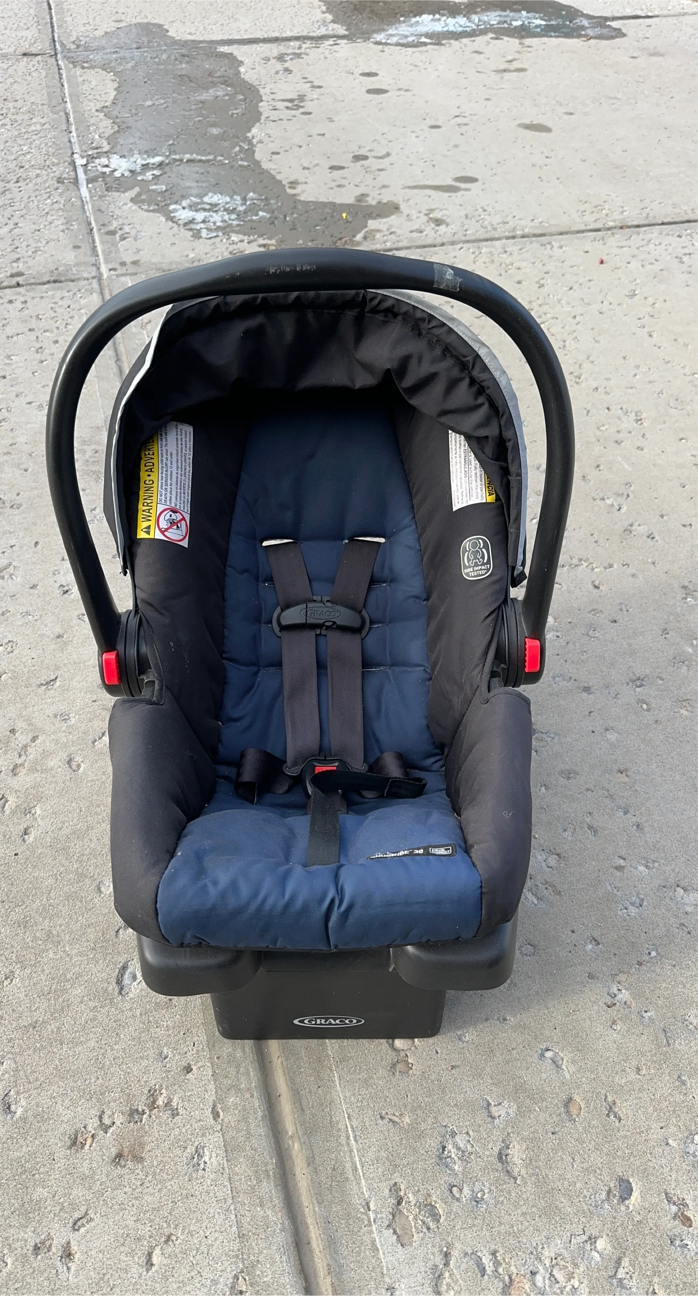 Graco Infant Car Seat - Blue & Black