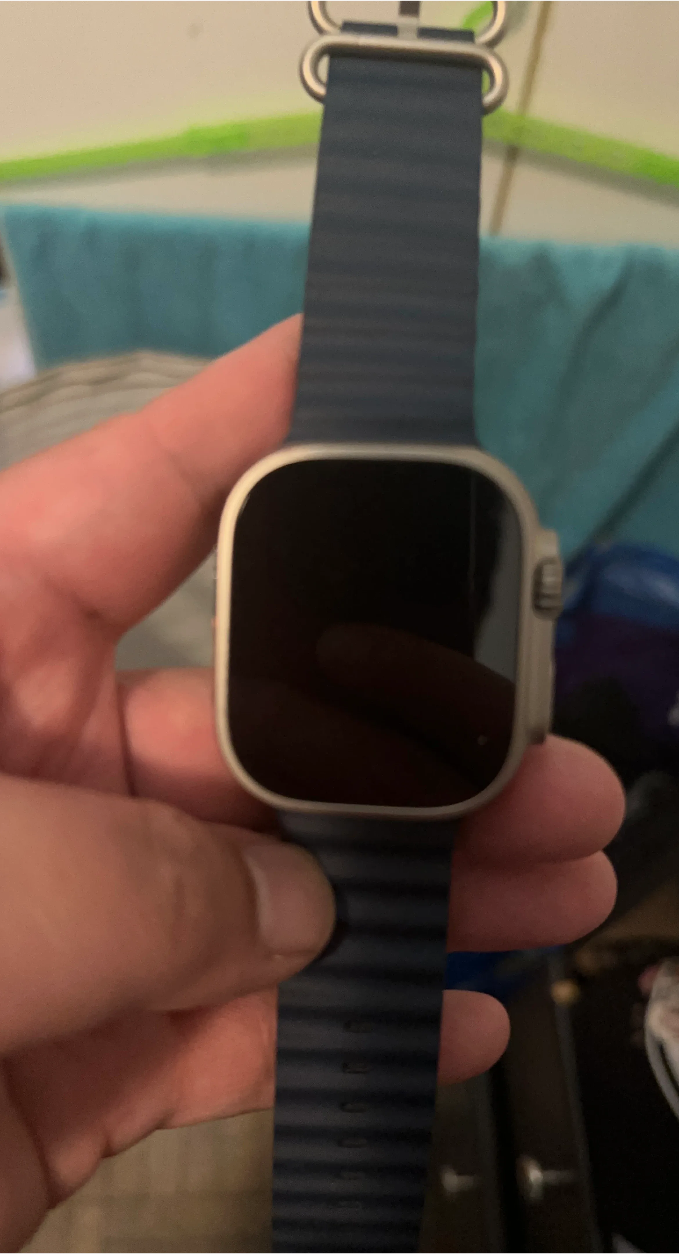 Apple Watch Ultra with Blue Band