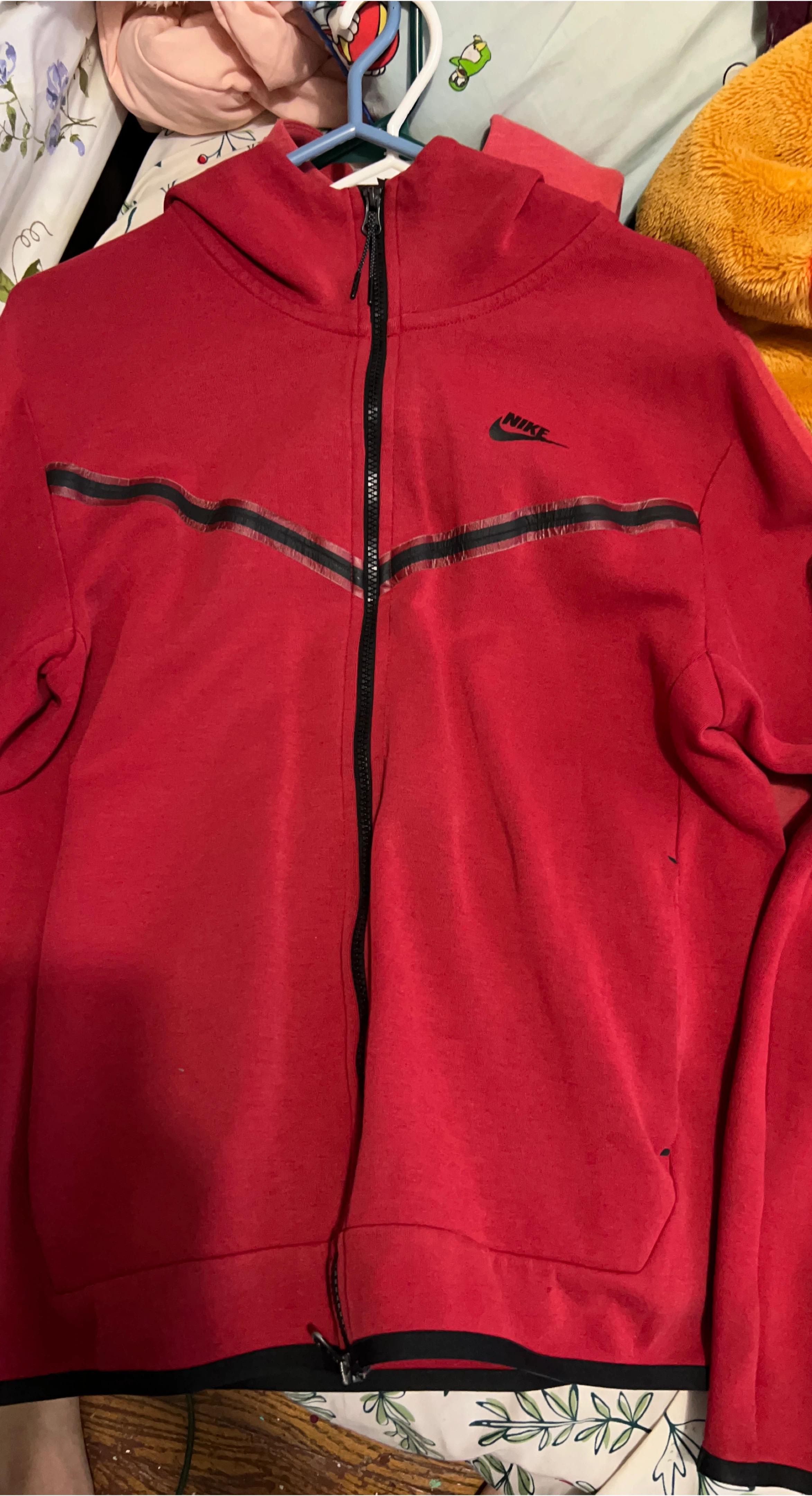 Nike Red Full Zip Hoodie
