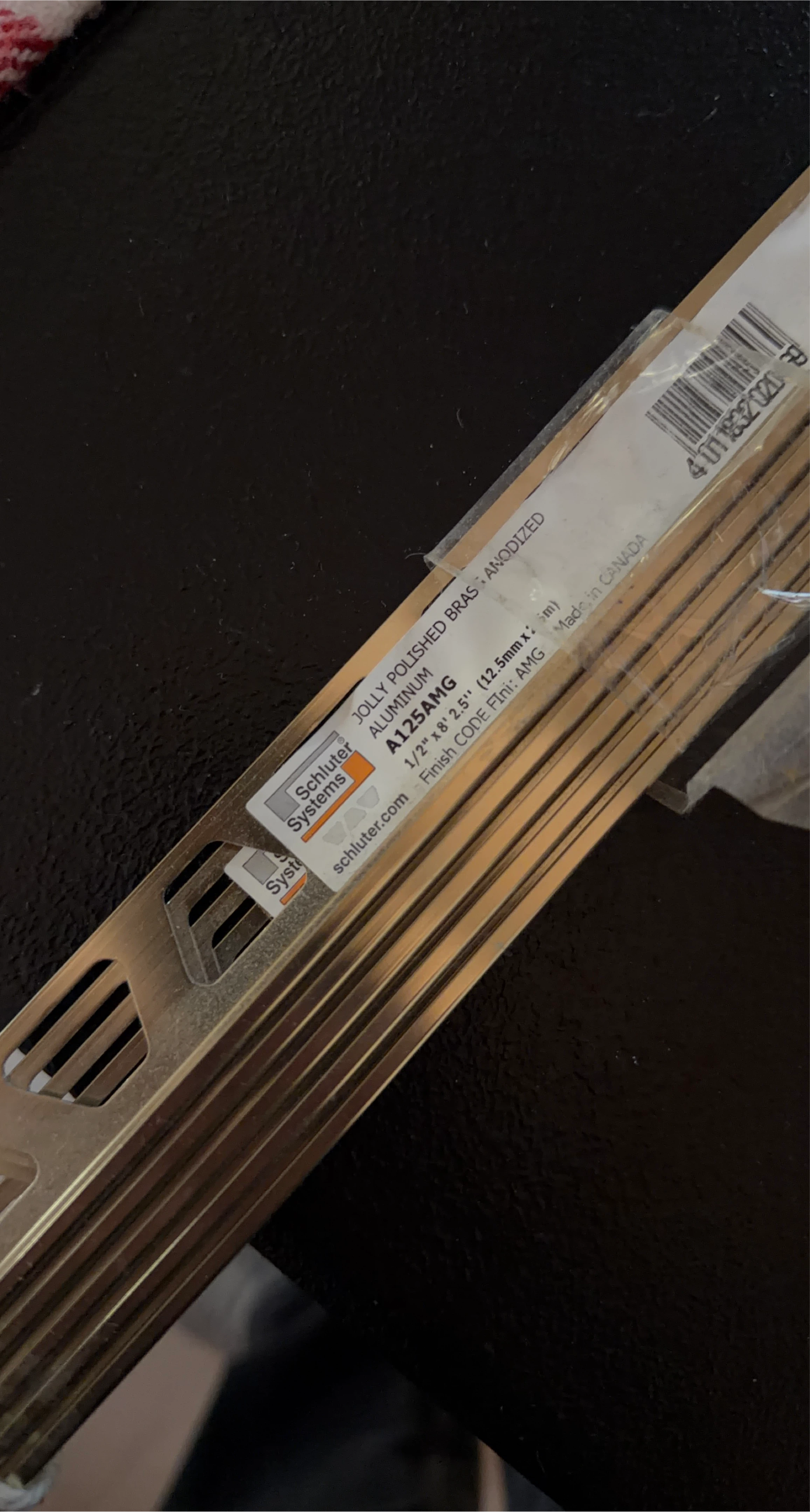 Schluter Jolly Polished Brass A125AMG