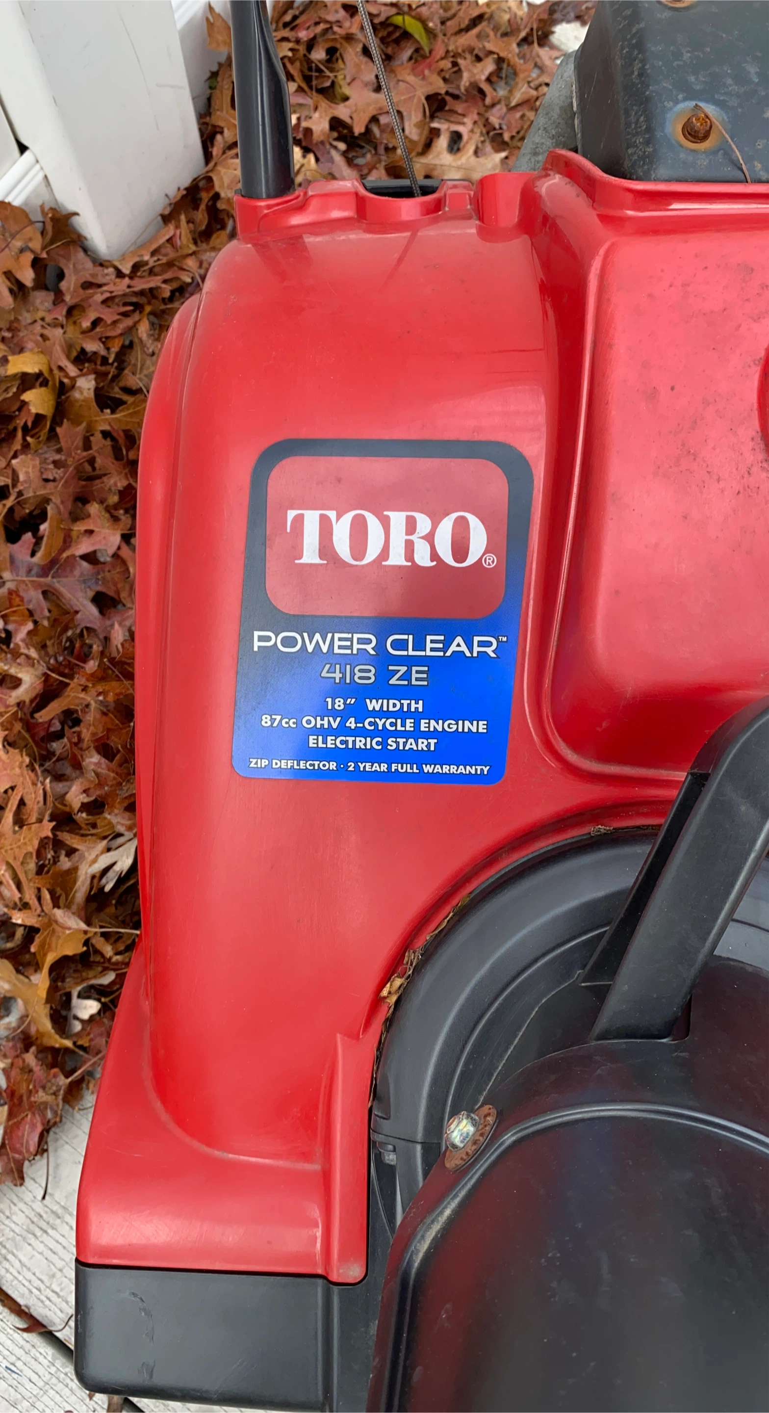 Toro Power Clear 418 ZE Snow Blower