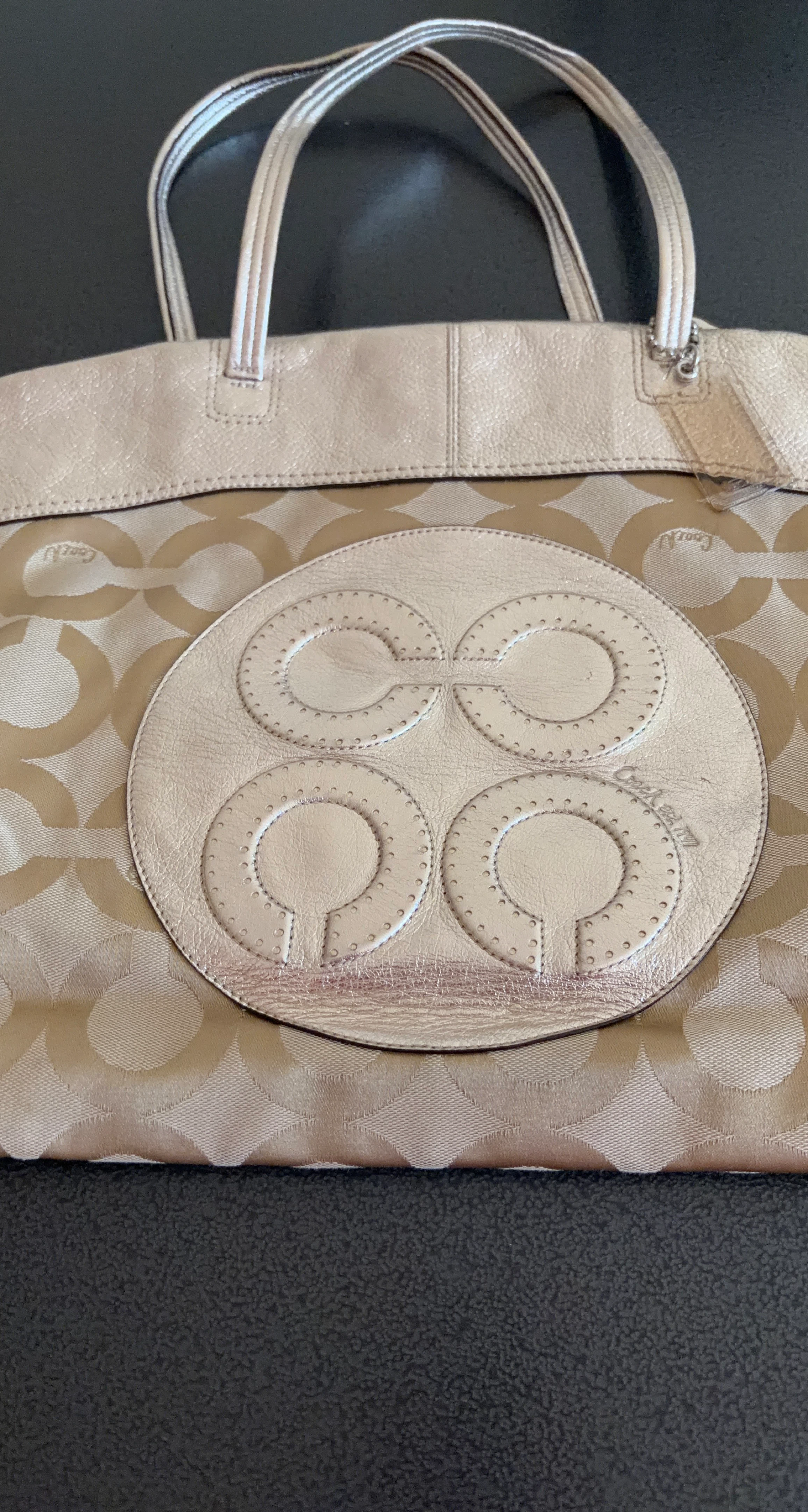 Coach Beige Tote Bag
