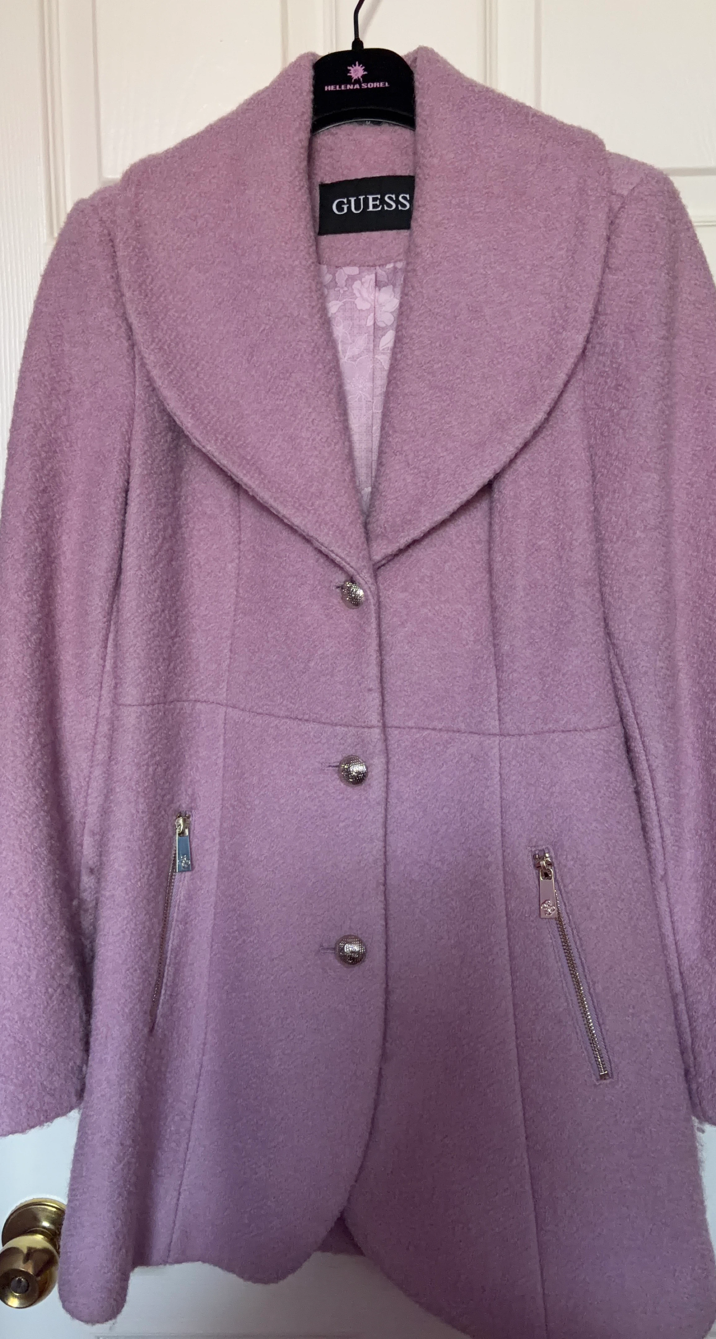 Guess Wool Blend Coat - Size Small