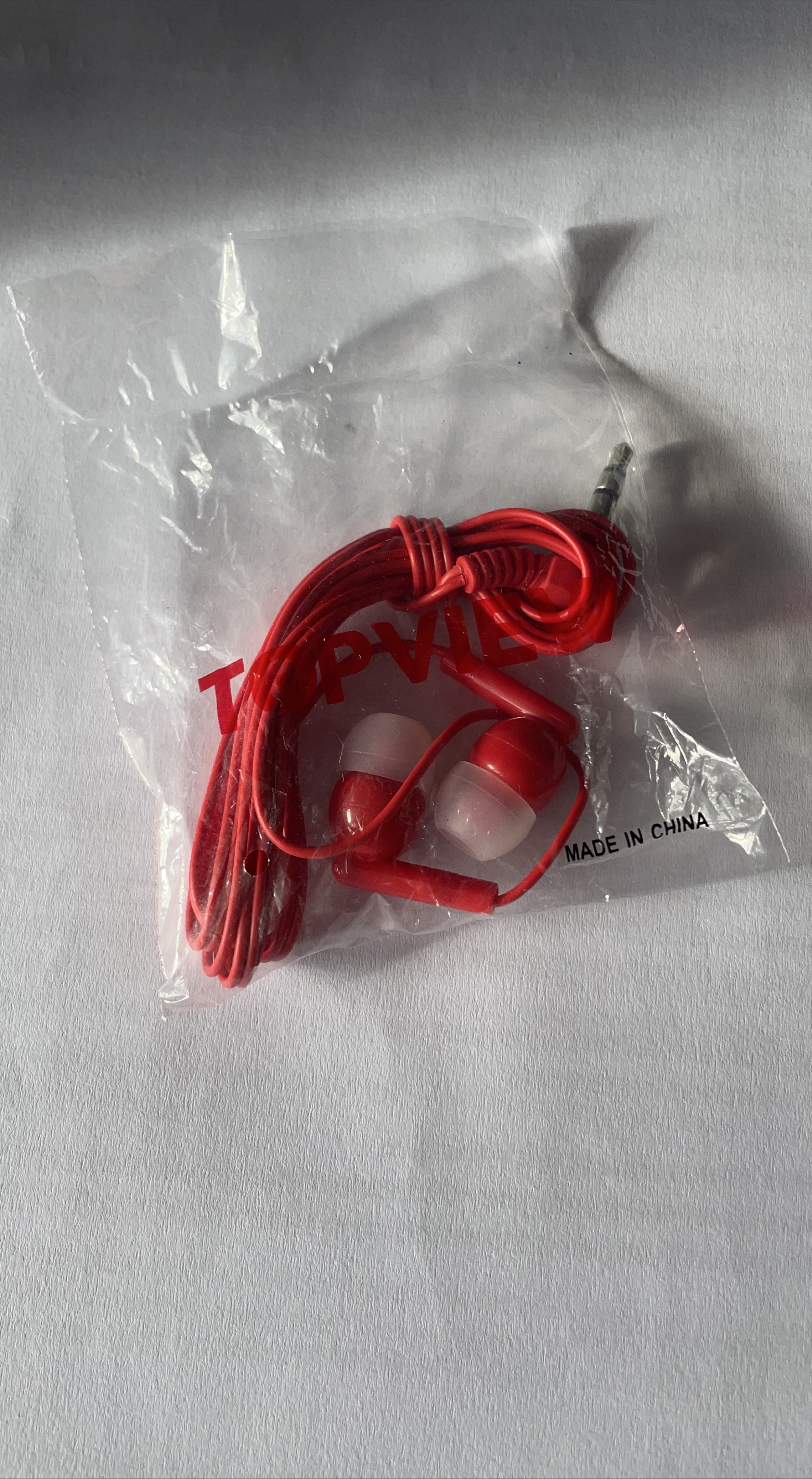 Red Earbud Headphones