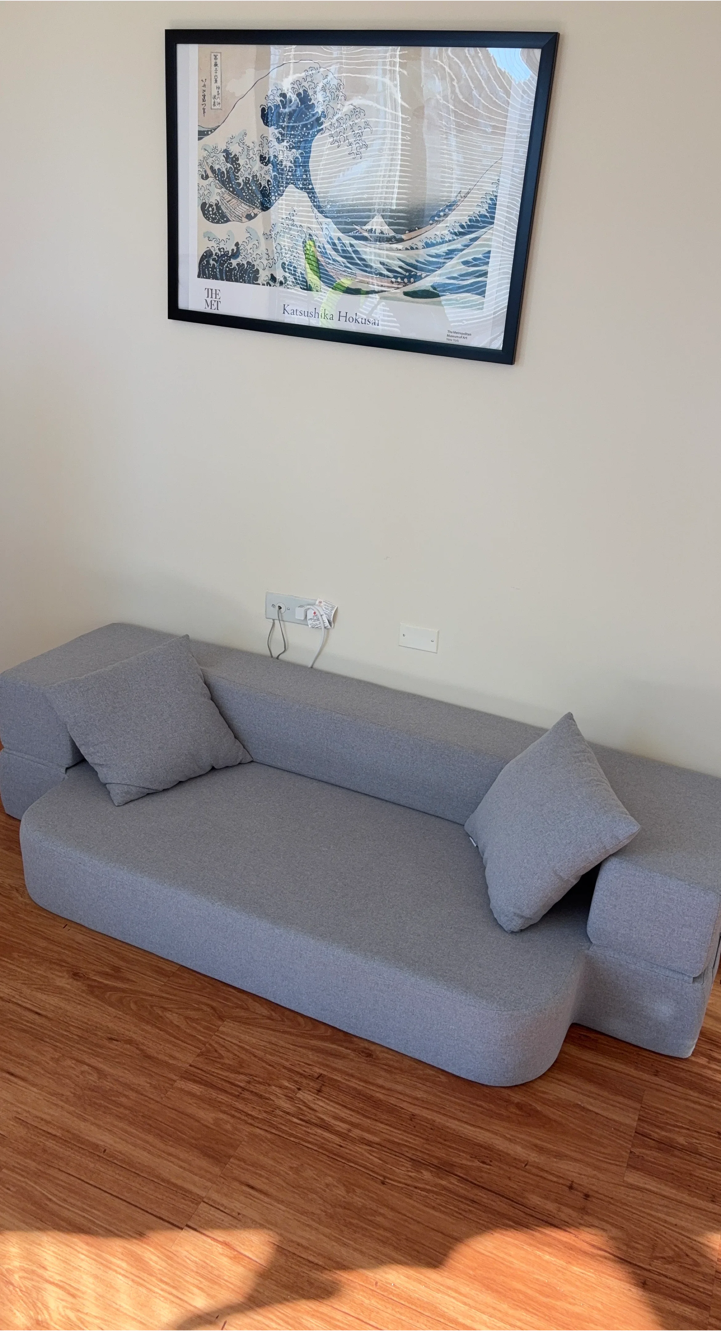 Gray Foam Play Couch