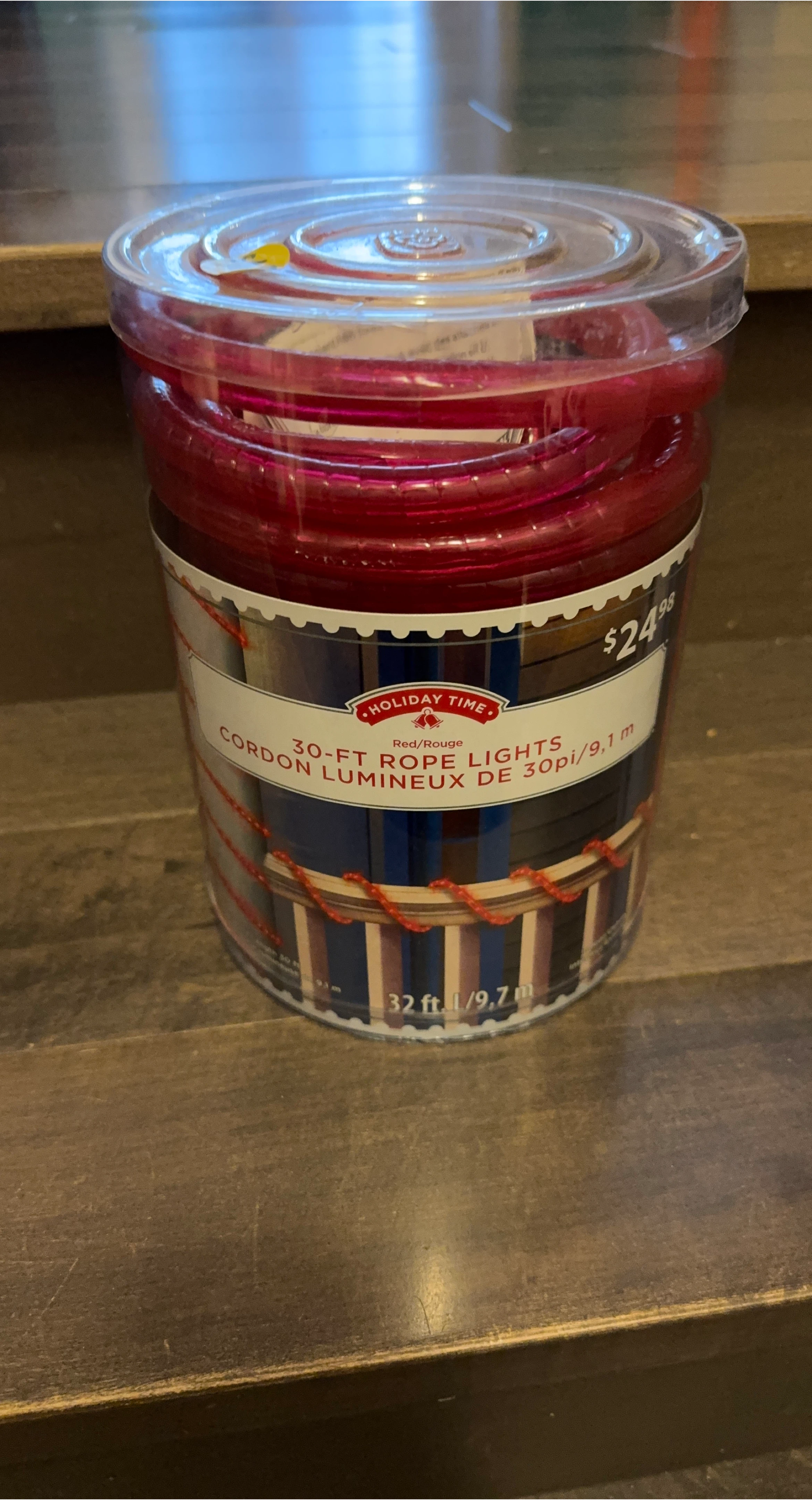Holiday Time 30-ft Red Rope Lights