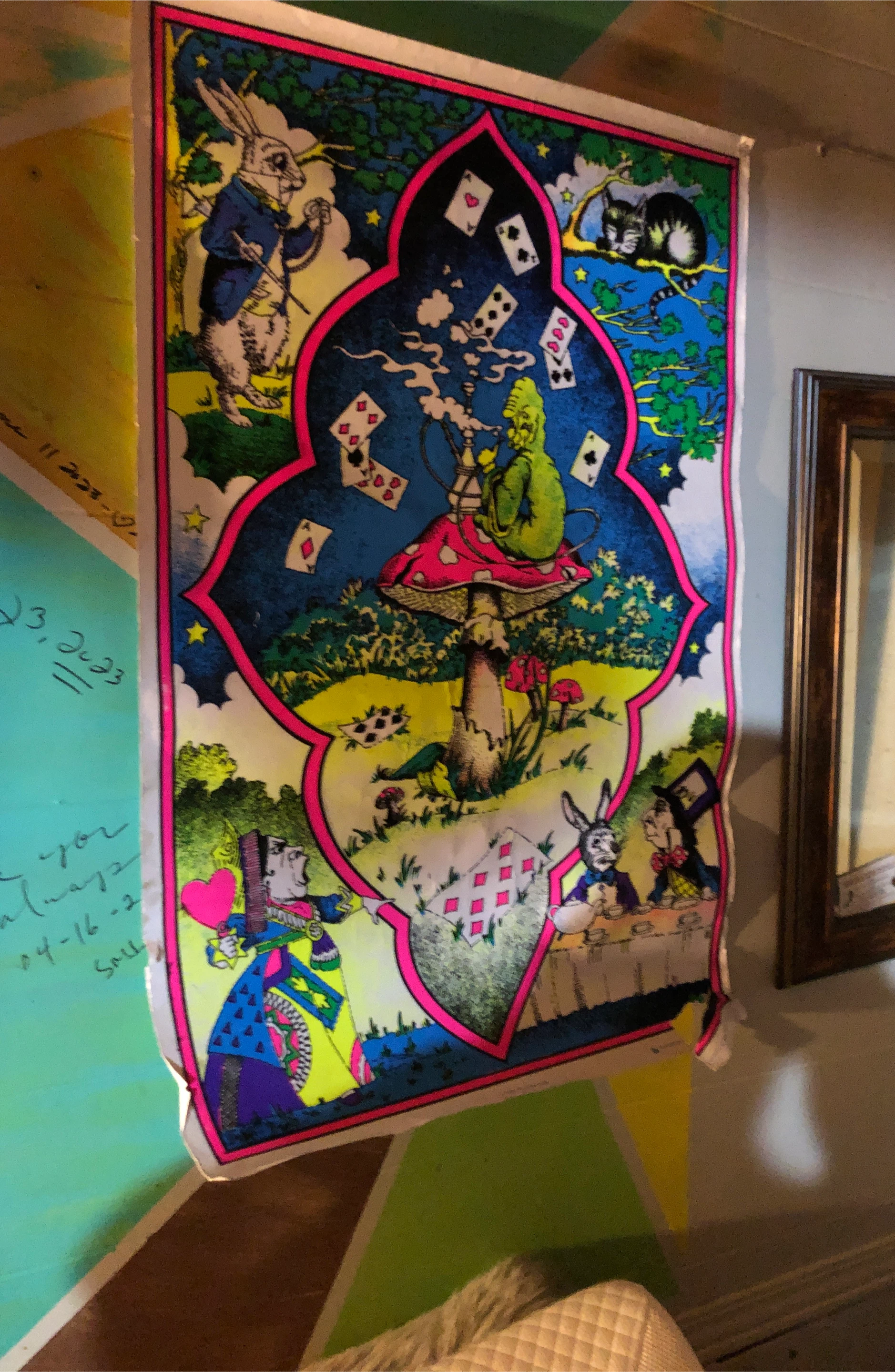 Alice in Wonderland Psychedelic Poster