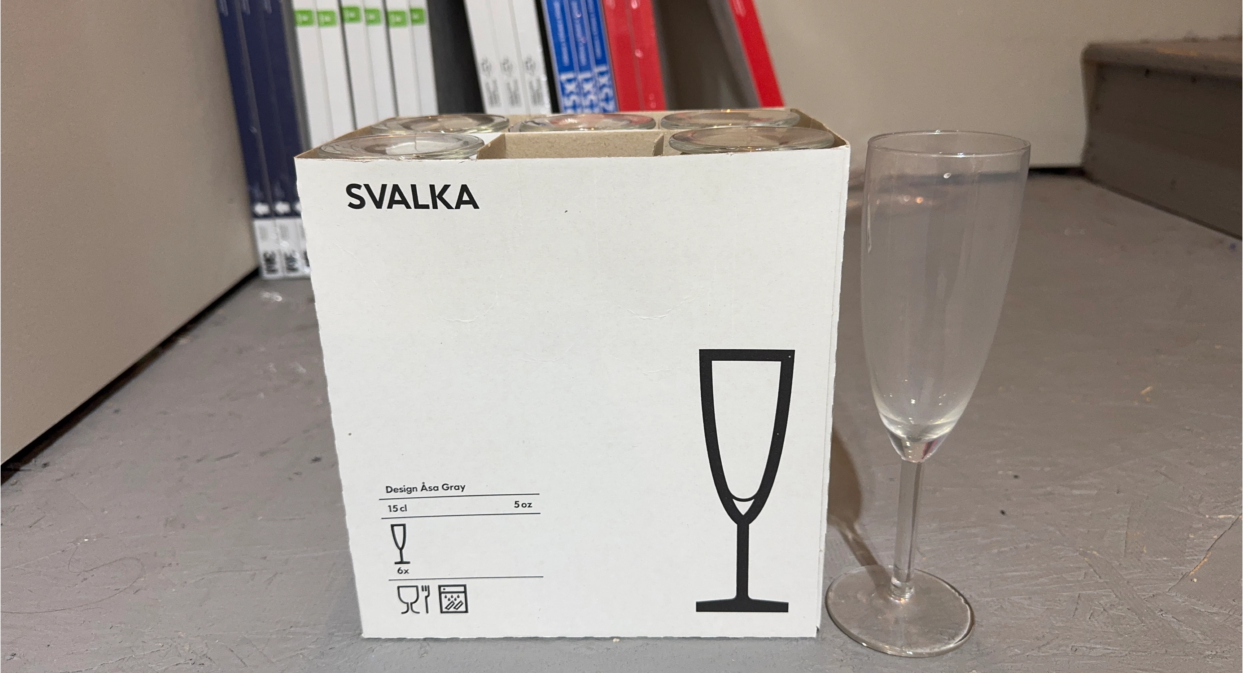 IKEA Svalka Champagne Glasses - Set of 6