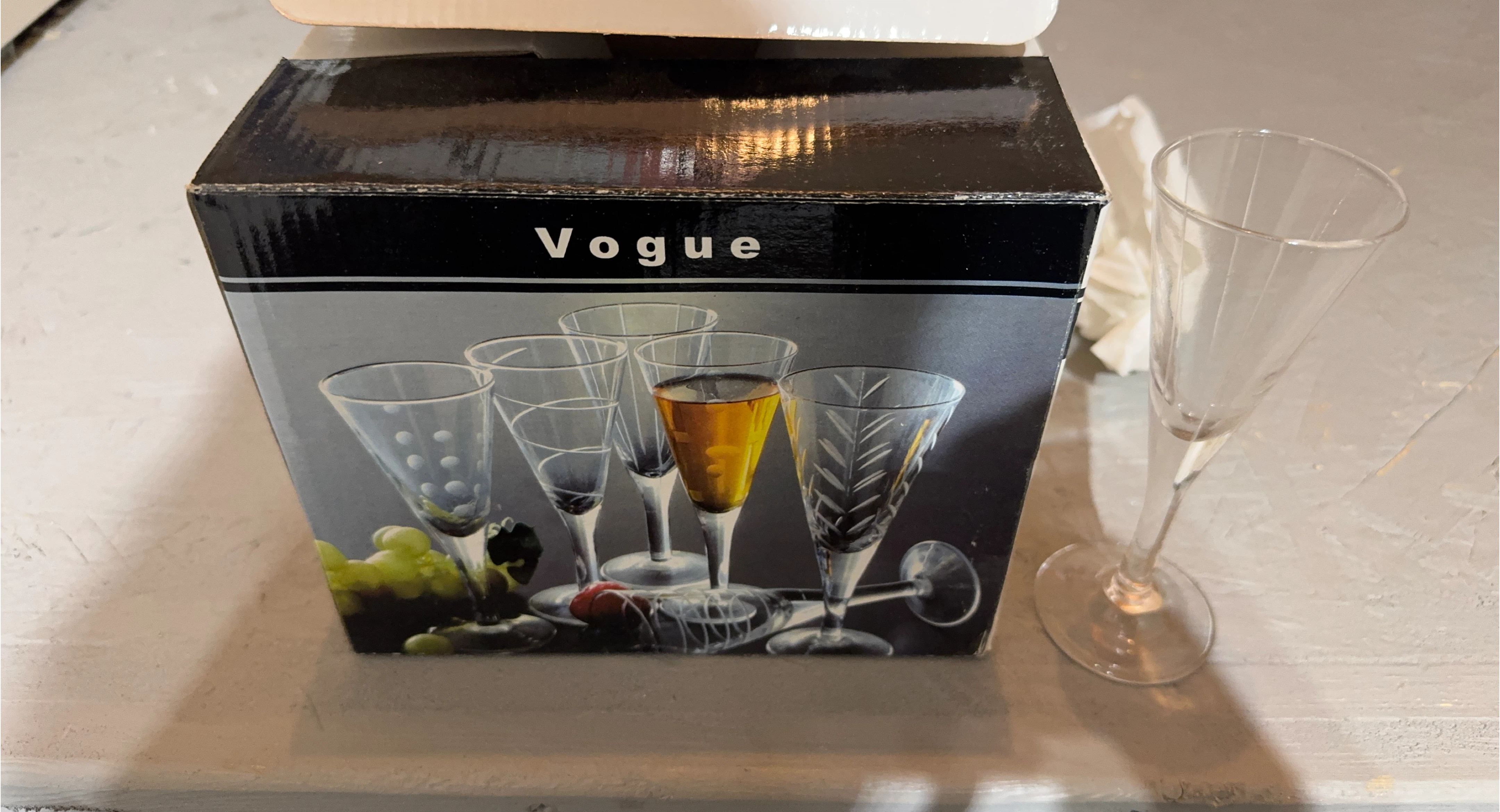 Vogue Champagne Flutes - Set of 6
