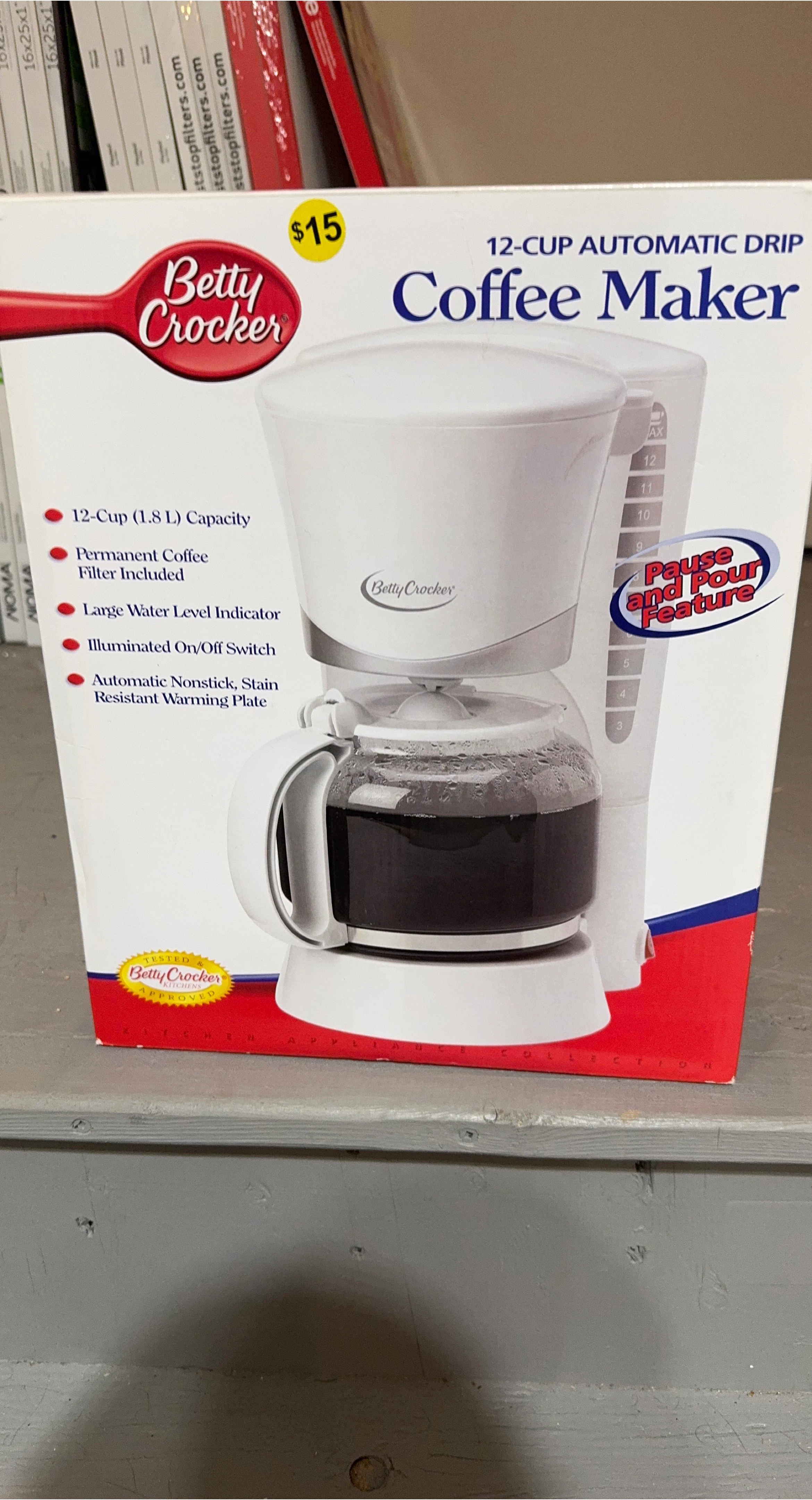 Betty Crocker 12-Cup Automatic Drip Coffee Maker