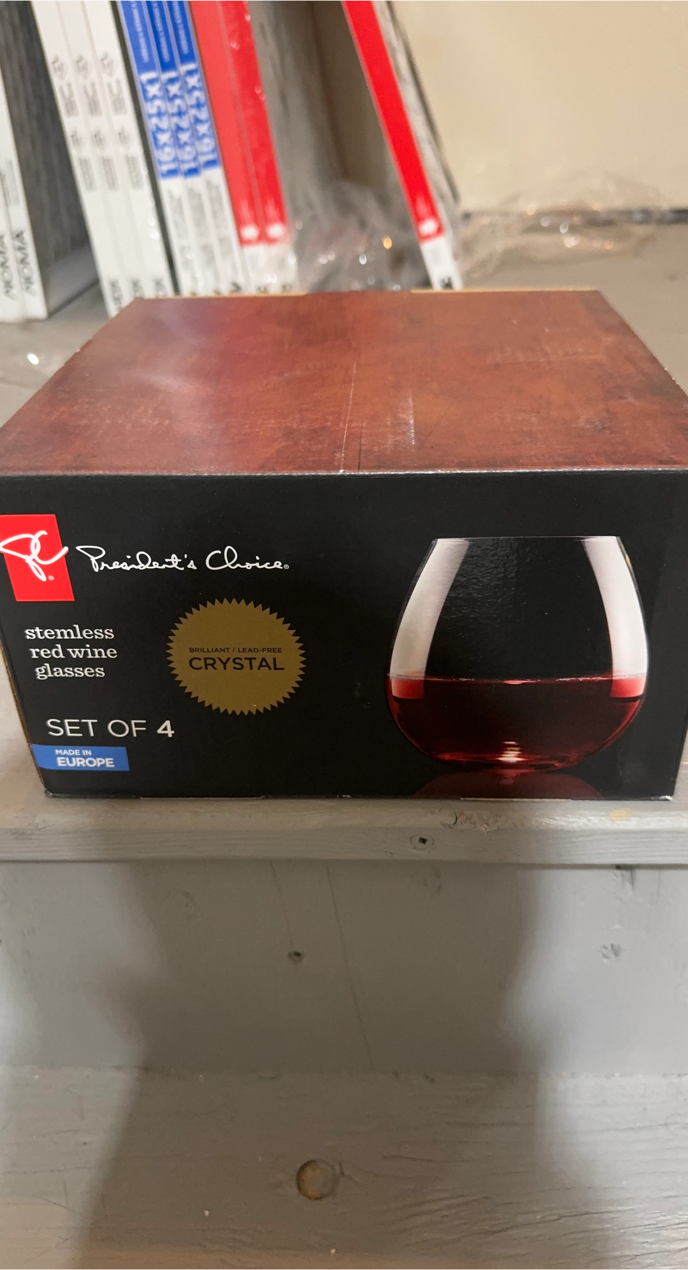 President's Choice Stemless Red Wine Glasses - Set of 4