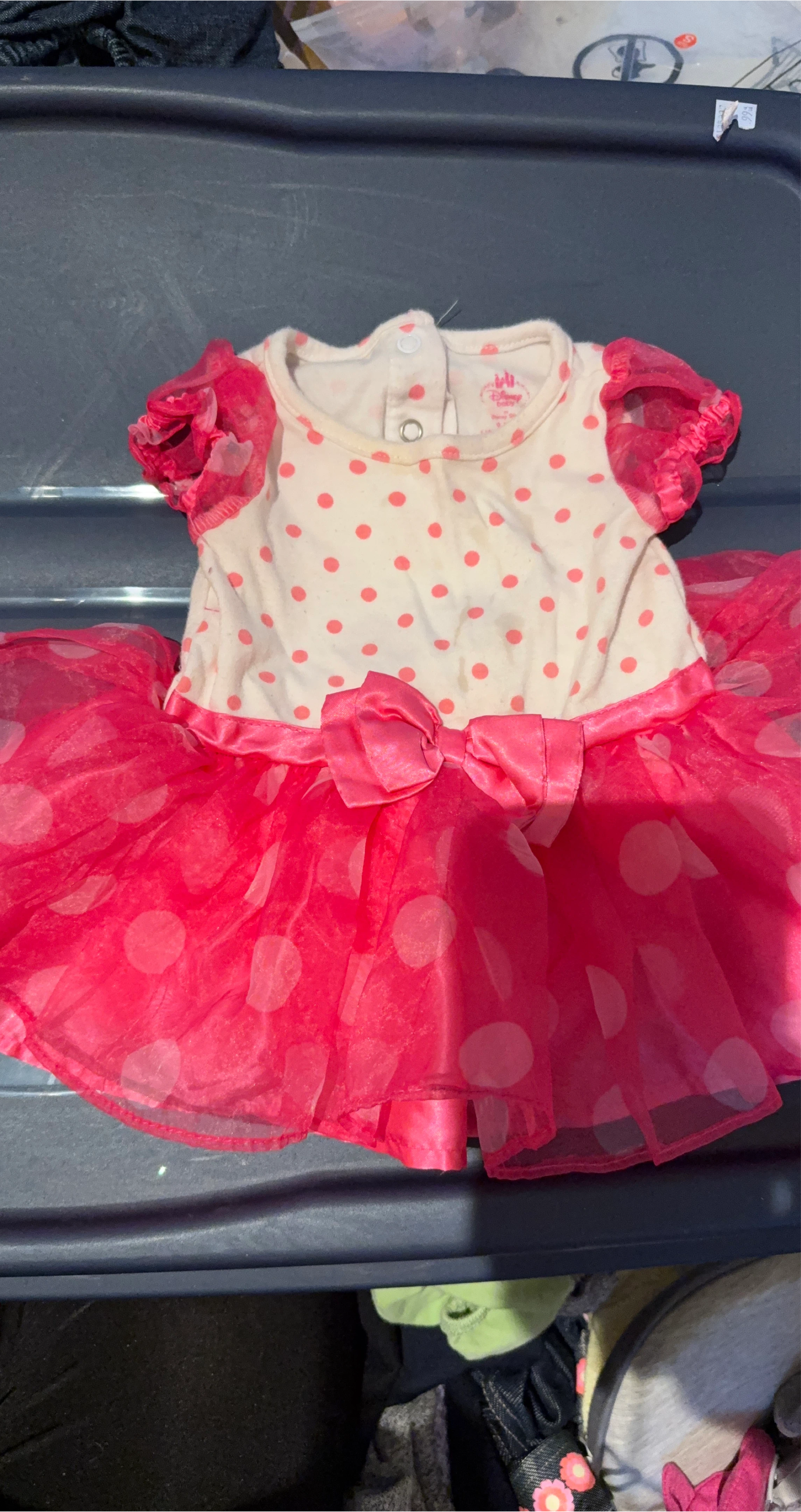 Pink Polka Dot Baby Dress image indicator(1)