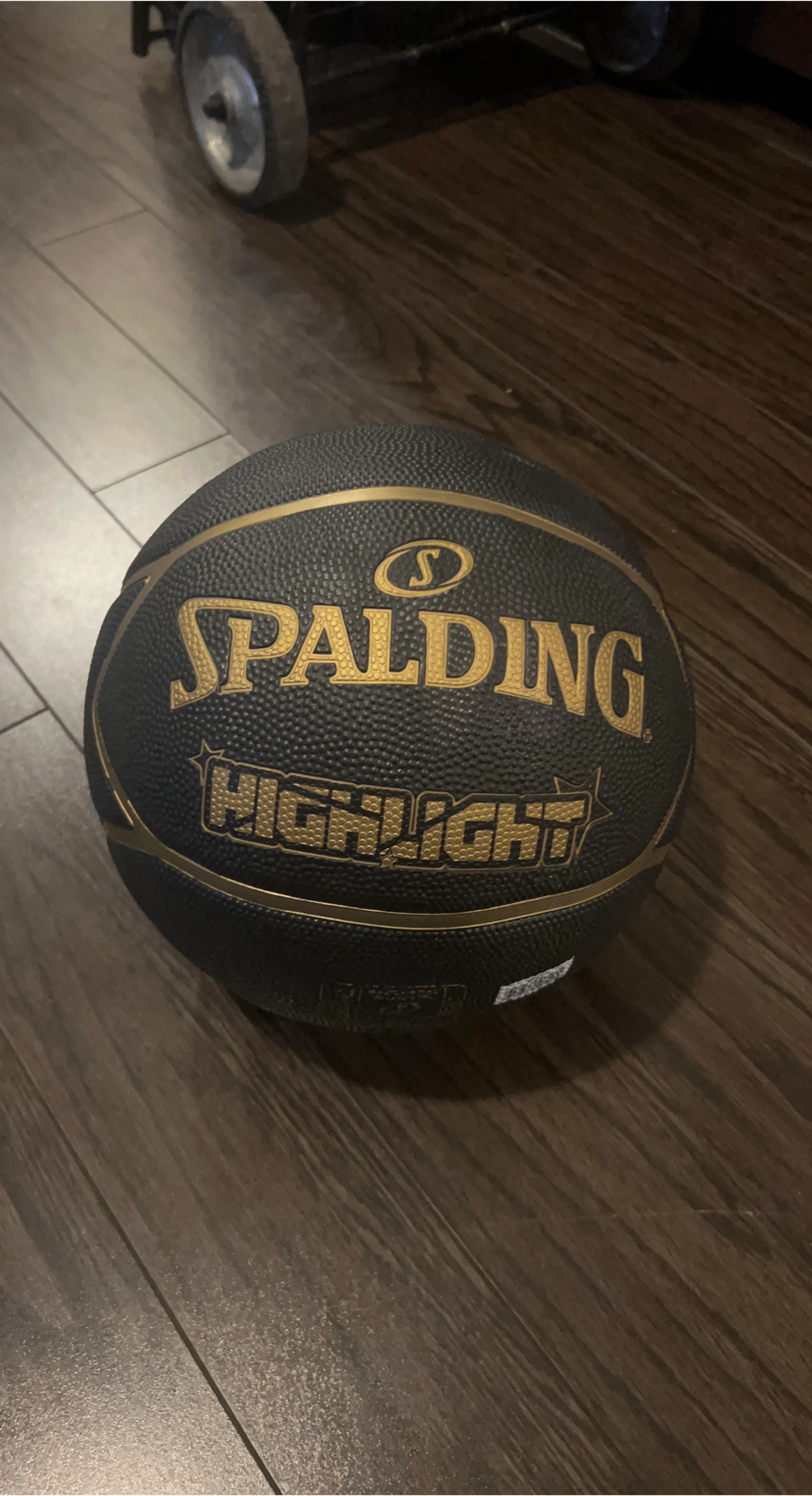 Spalding Highlight Basketball - Black & Gold