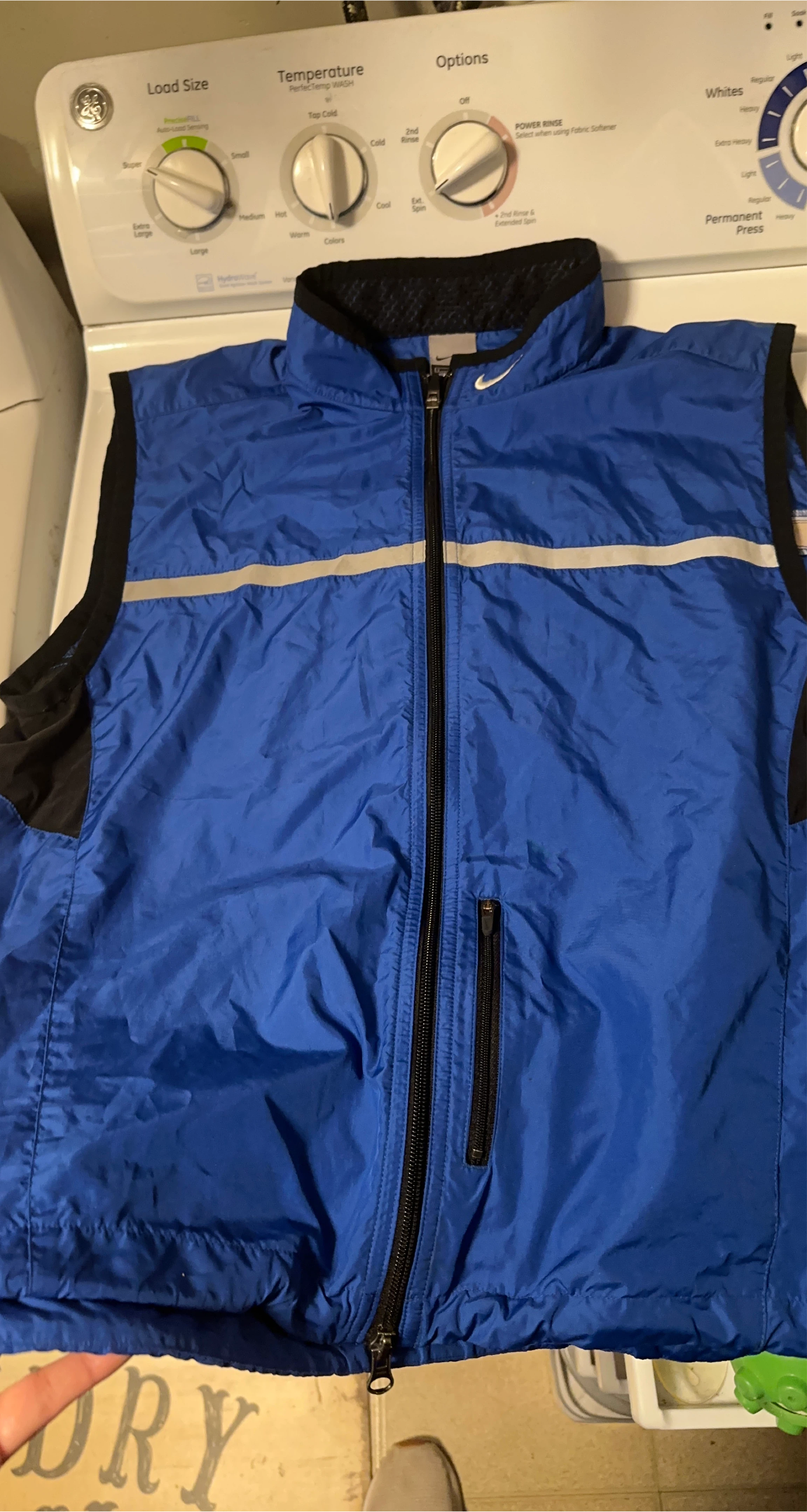 Nike Blue Windbreaker Vest - Size L