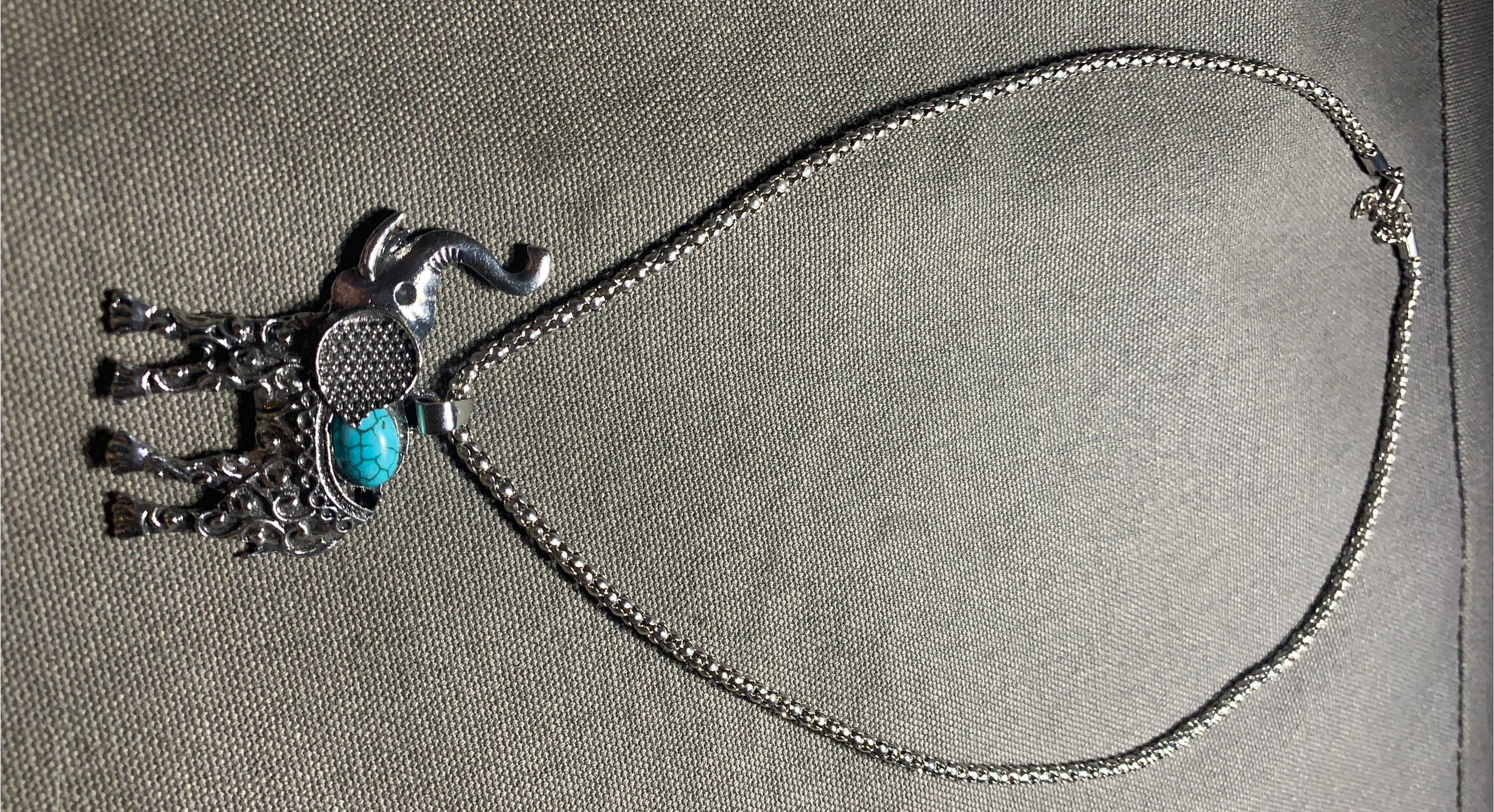 Elephant Pendant Necklace