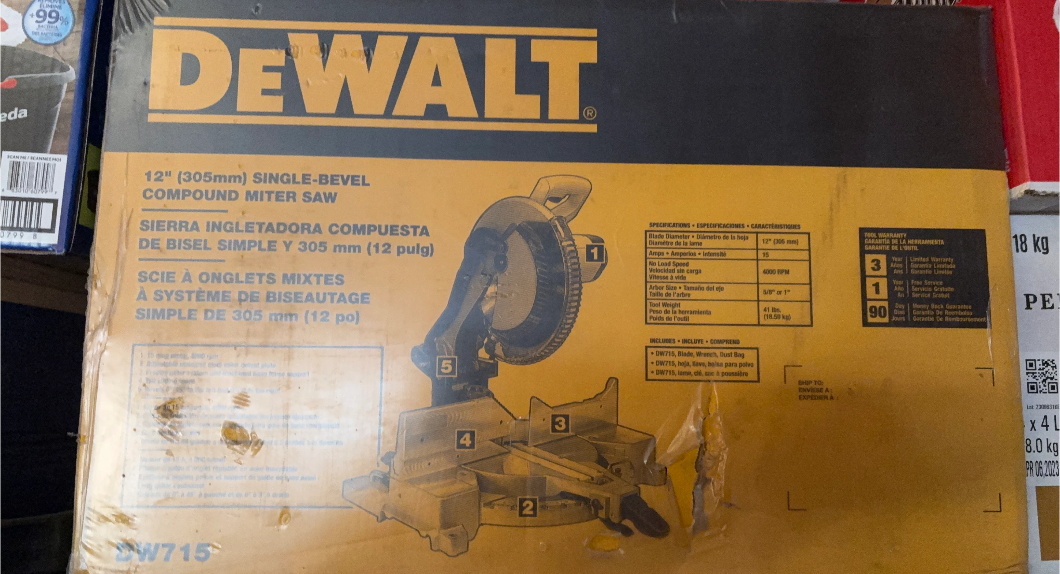 DeWalt 12" Compound Miter Saw DW715 - New in Box!