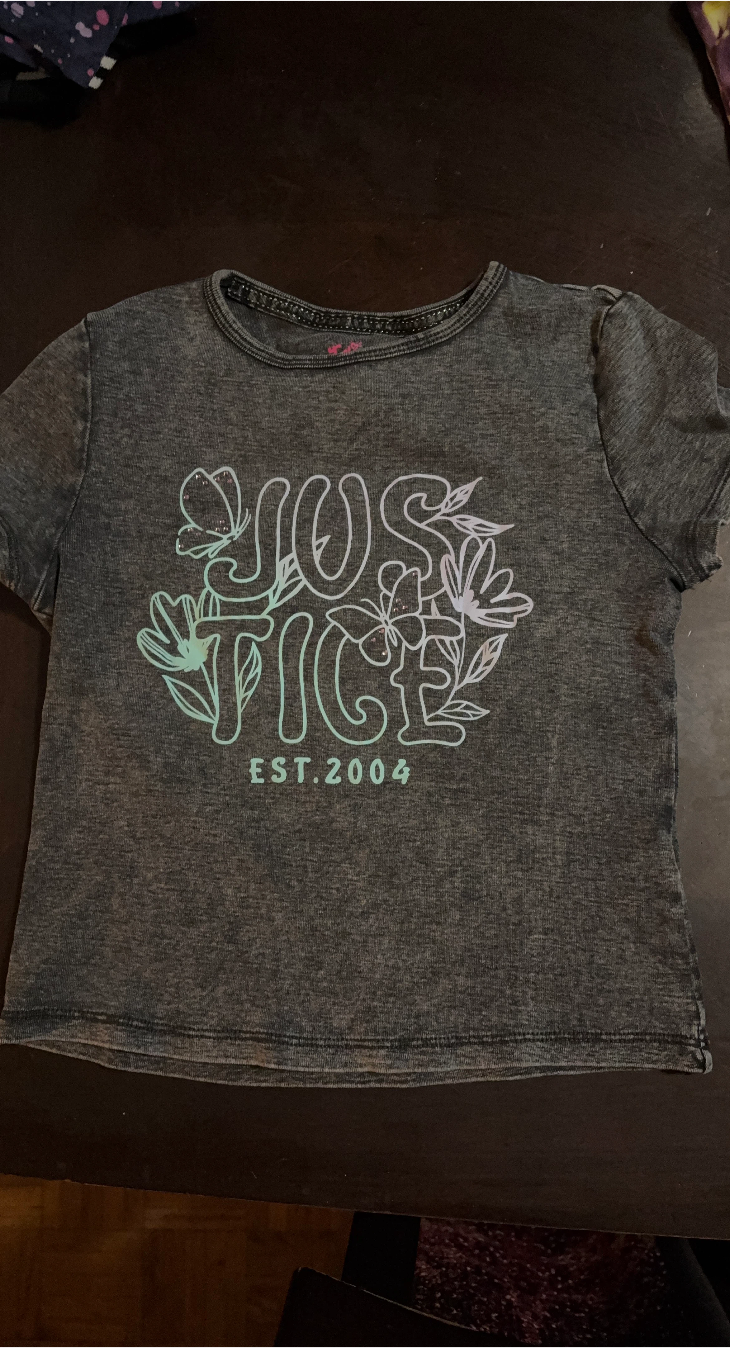 Justice Girls' T-Shirt - Size Unknown