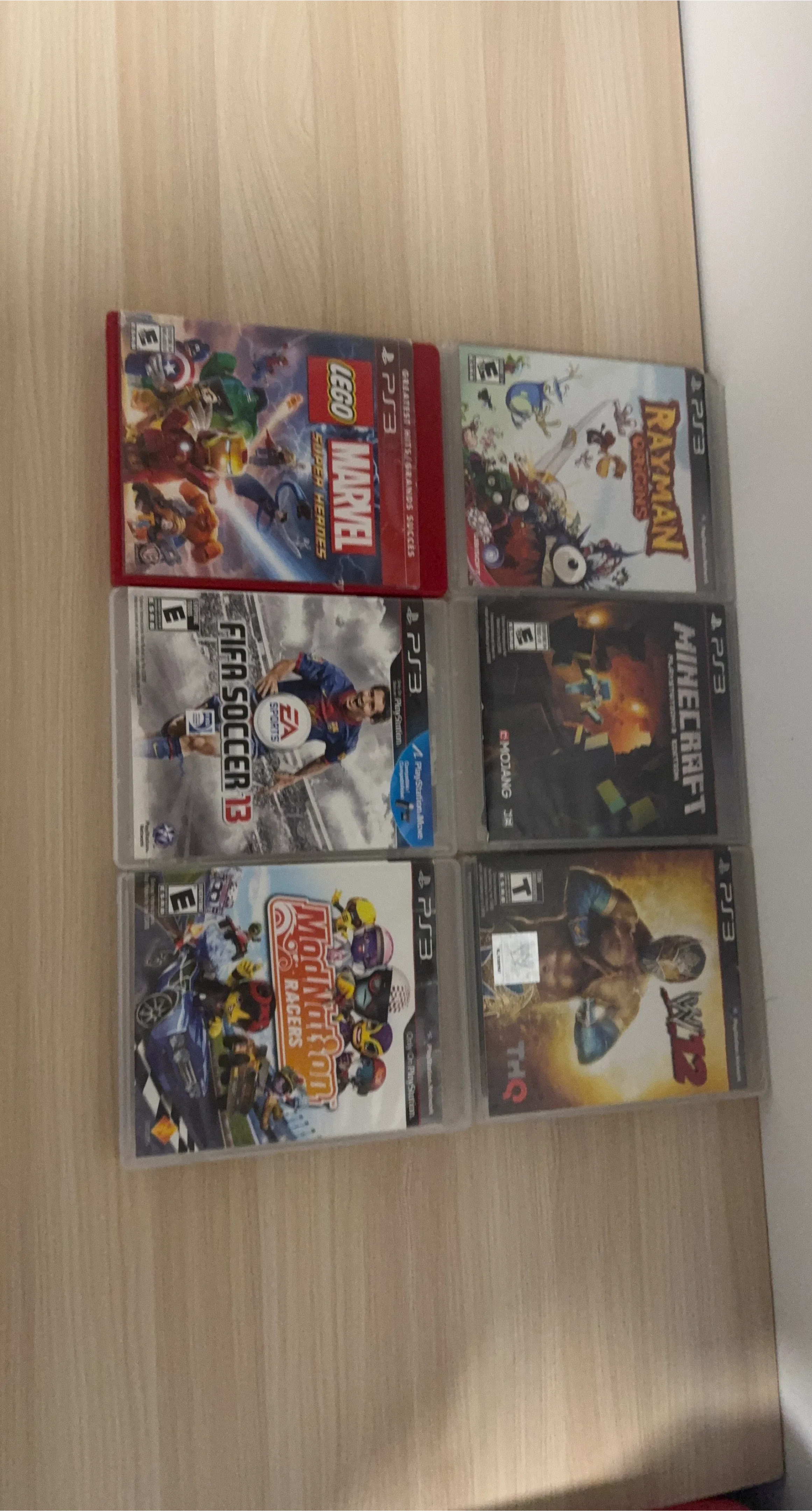 PS3 Games: LEGO Marvel, Rayman, Minecraft, FIFA 13