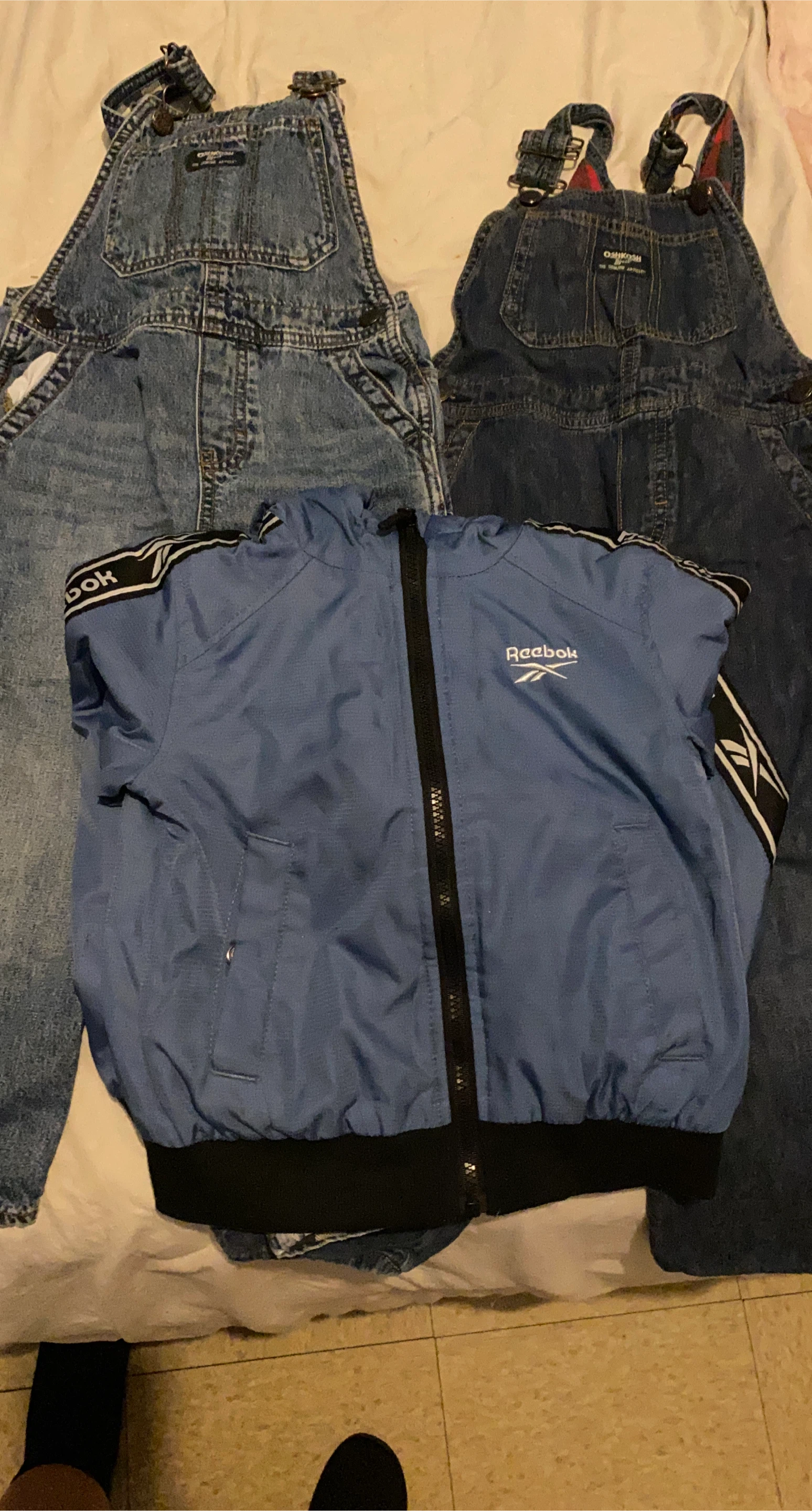OshKosh Overalls & Reebok Jacket