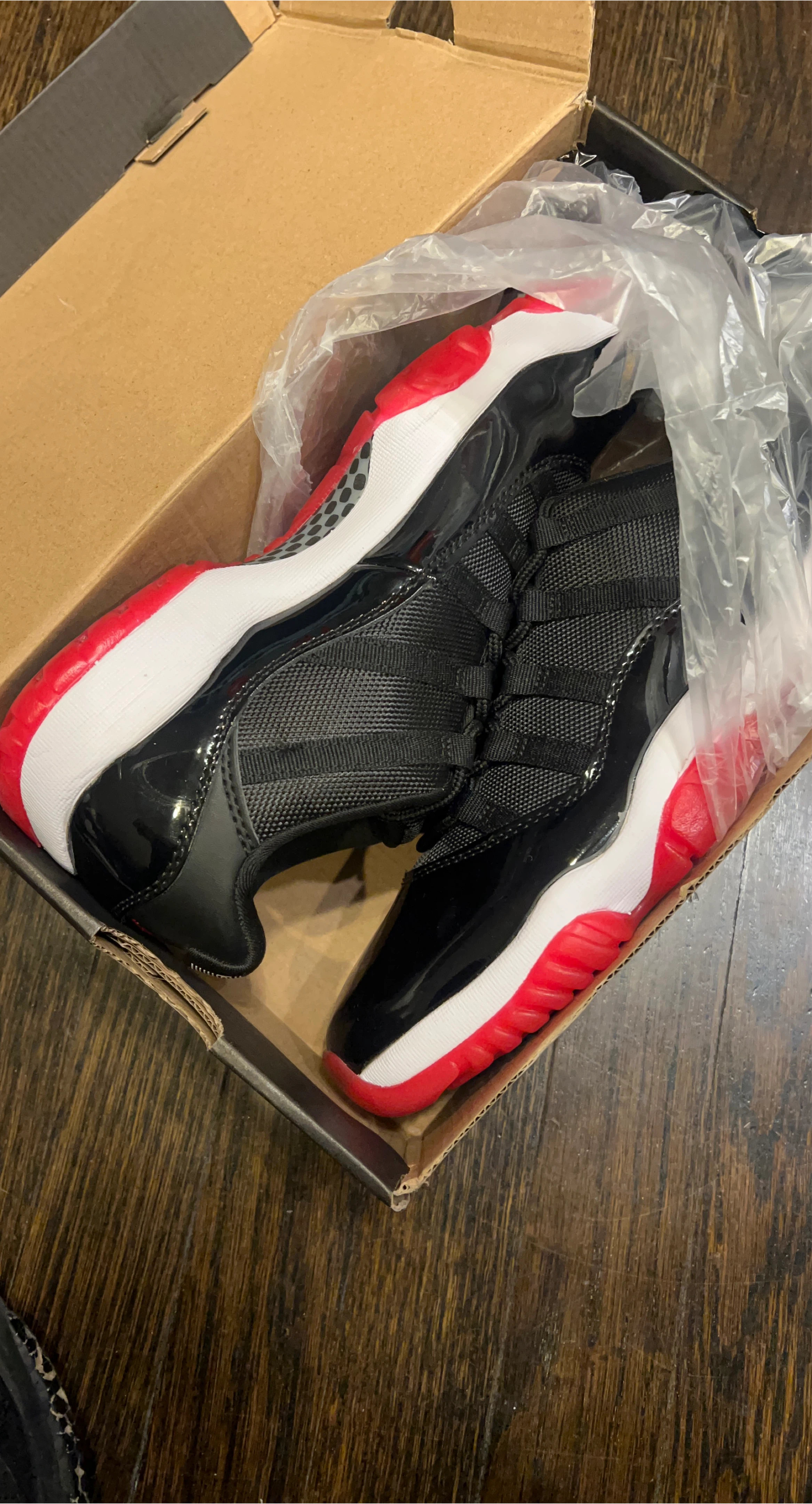 Air Jordan 11 Retro Little Flex (PS) - Black/Red