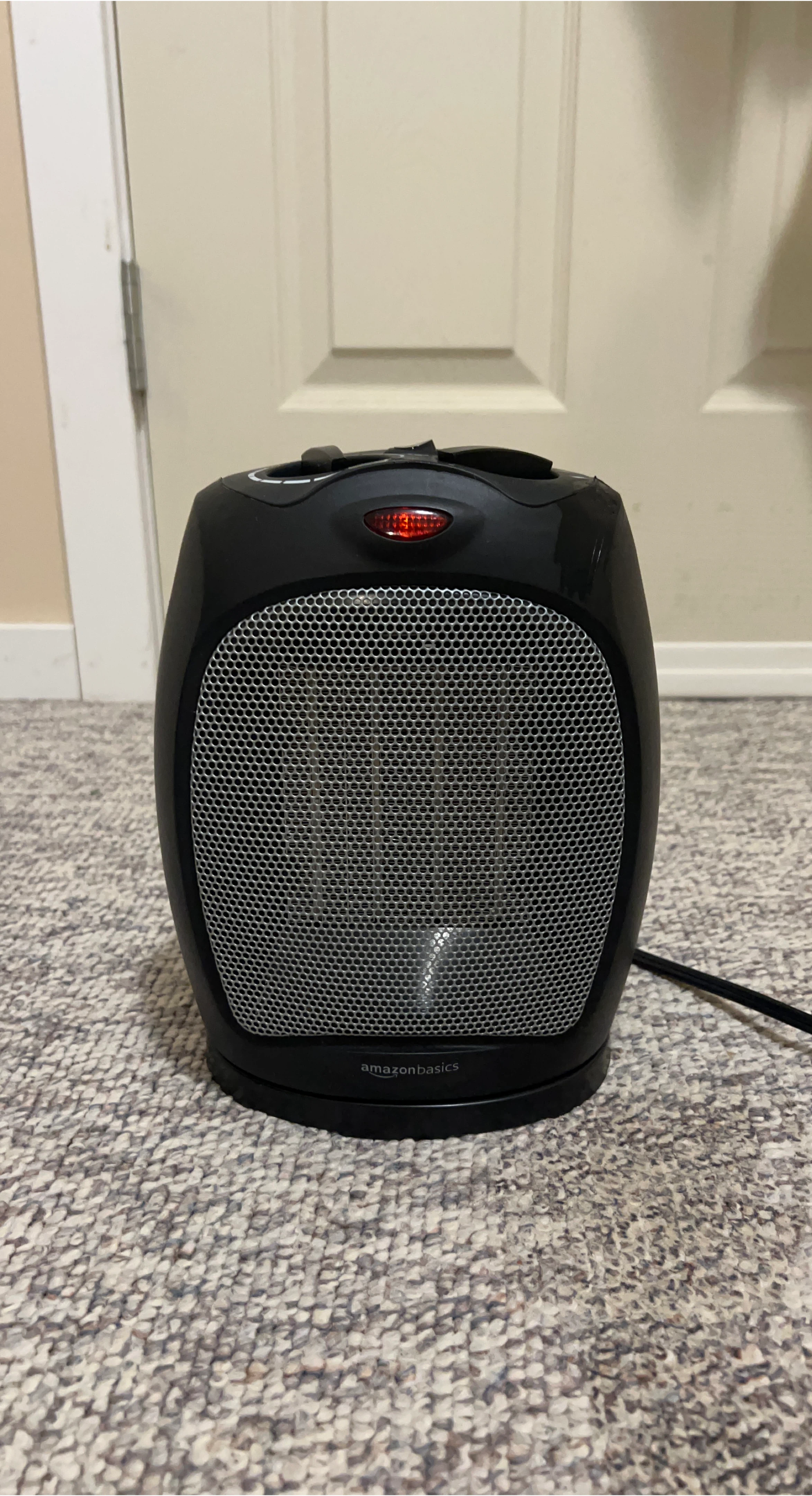 AmazonBasics Oscillating Ceramic Space Heater - Black