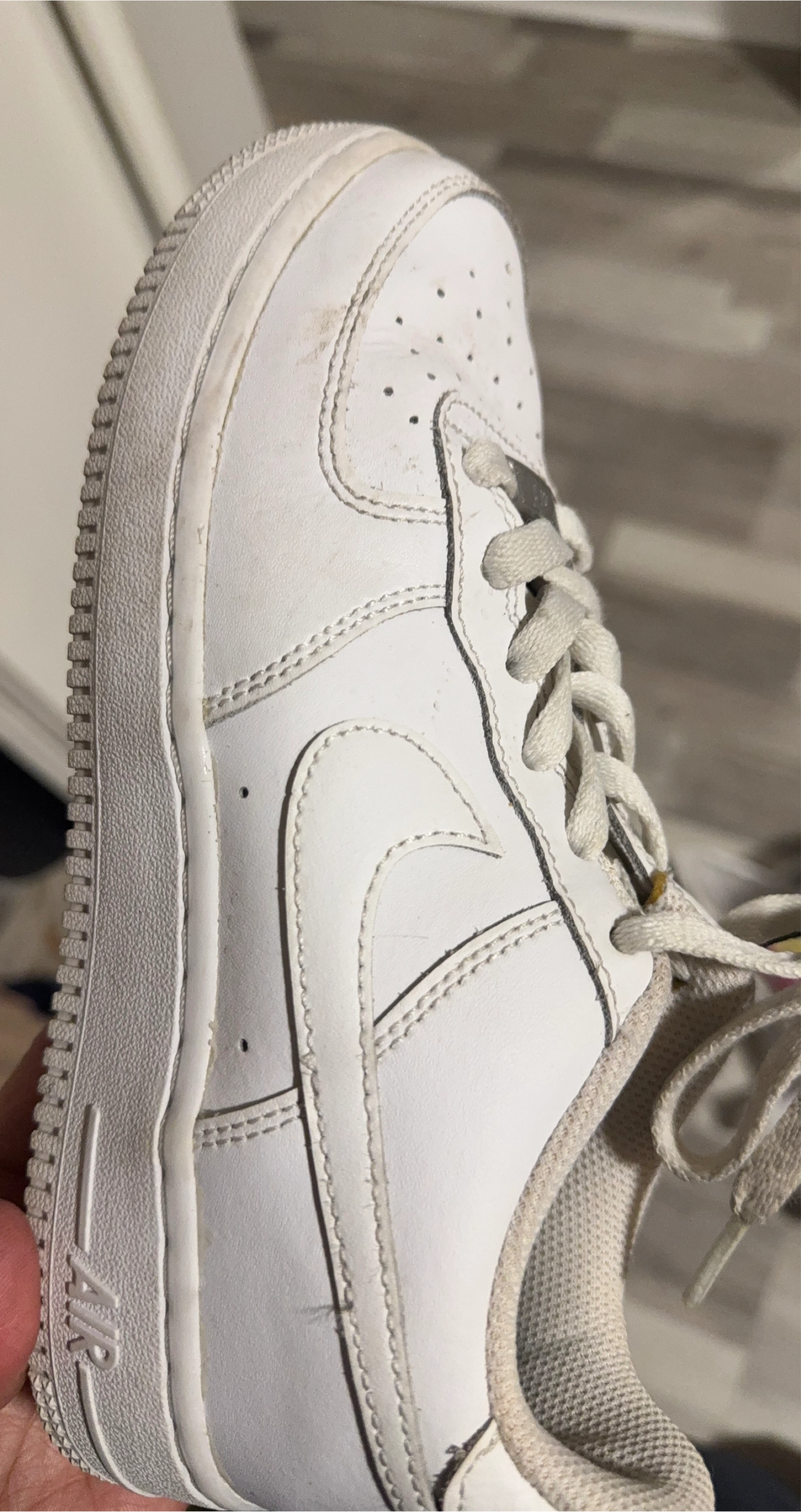 Nike Air Force 1 White, Size 5 Youth