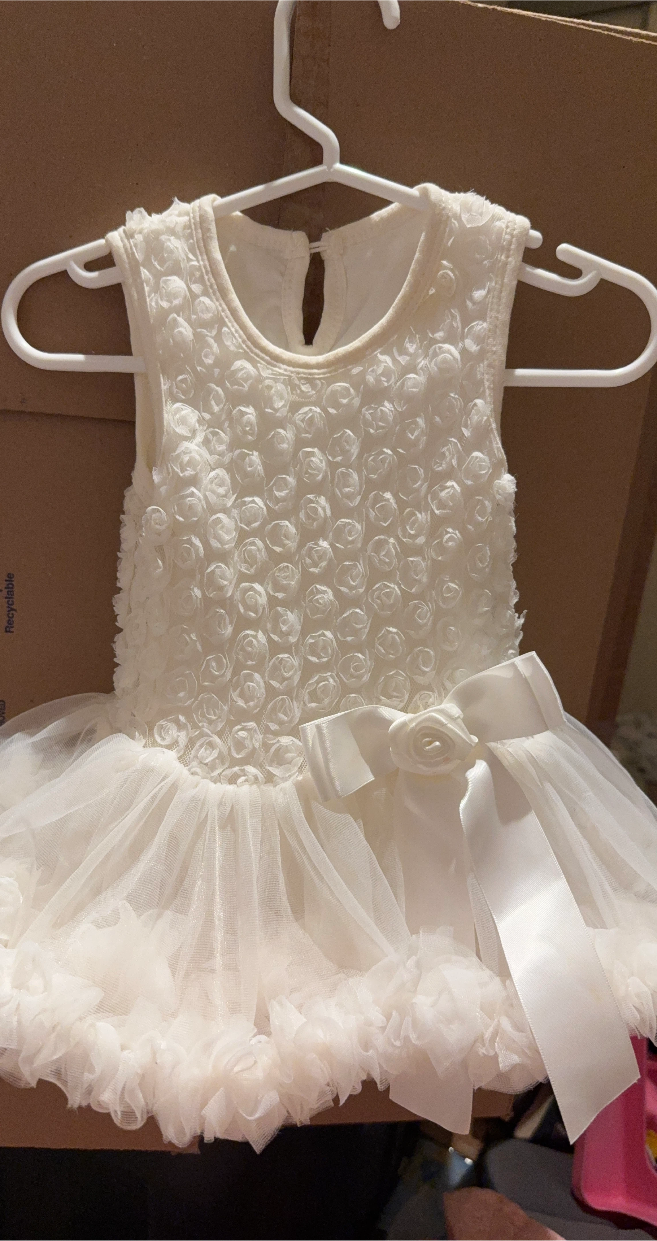 White Dress with Bow