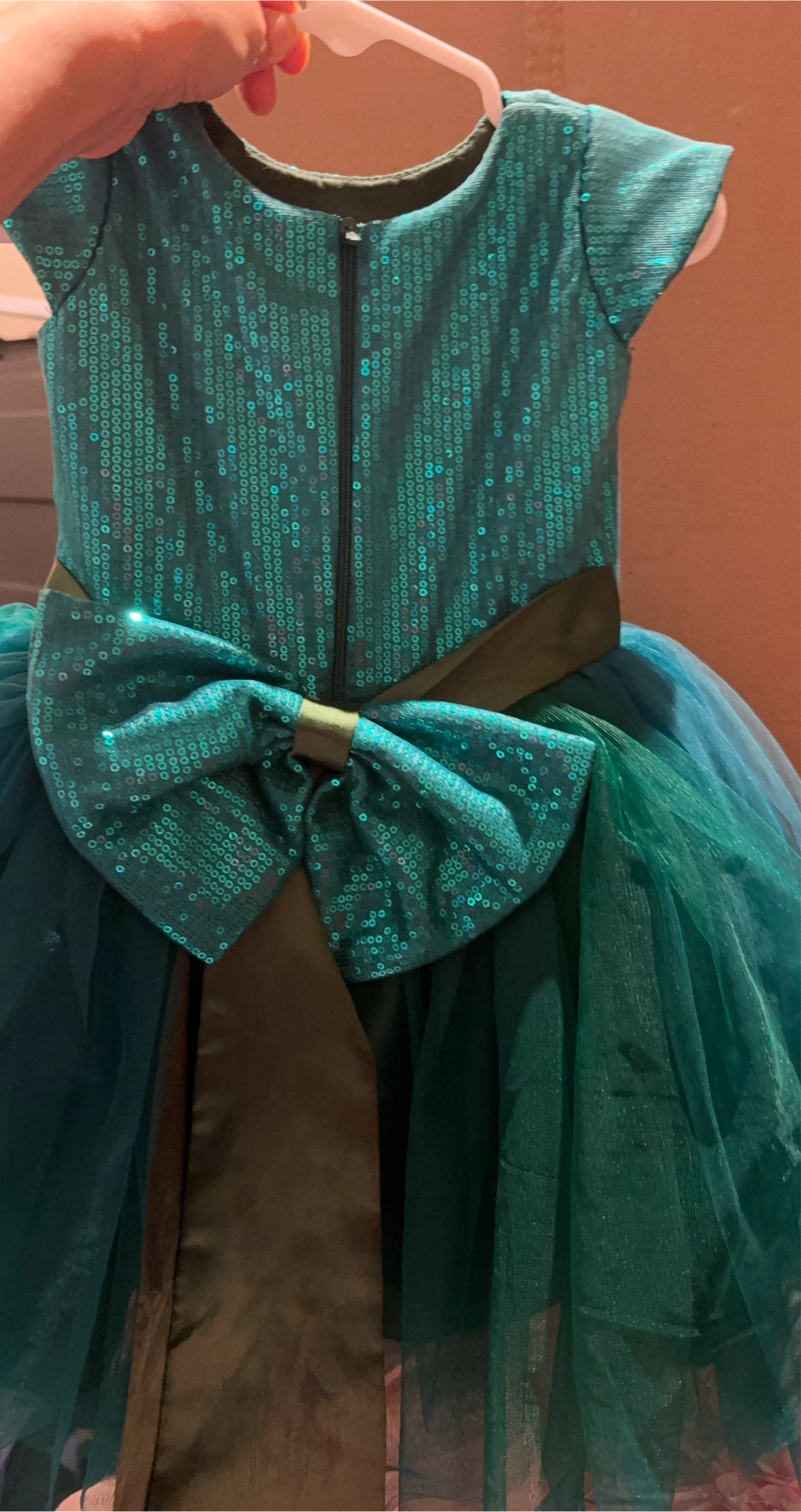 Girls' Sparkly Blue Dress