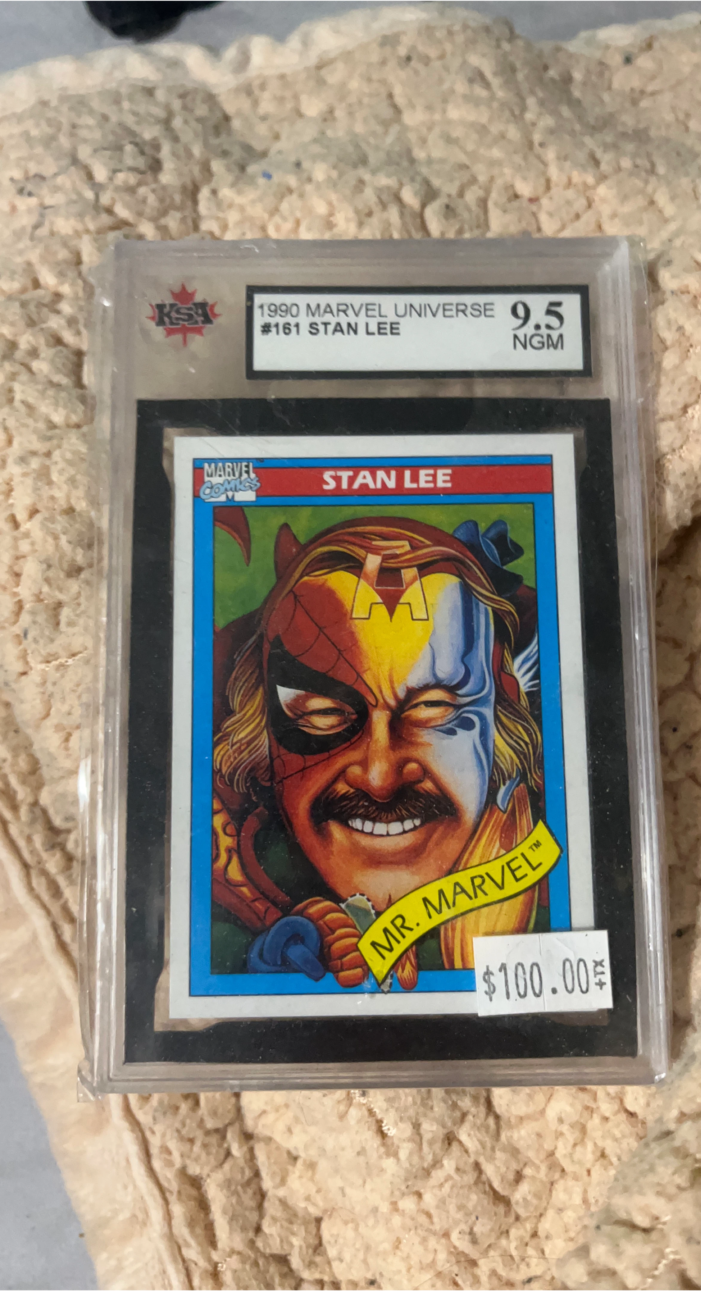 1990 Marvel Universe Stan Lee Trading Card