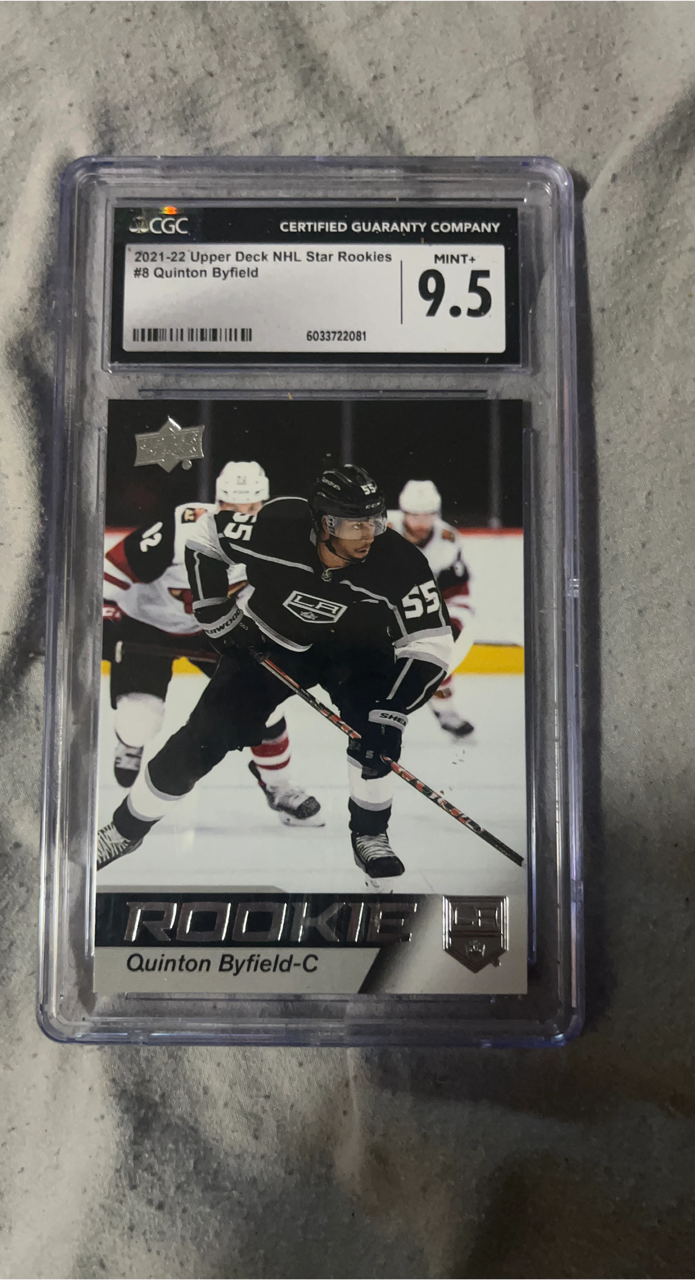 Quinton Byfield Upper Deck NHL Rookie Card