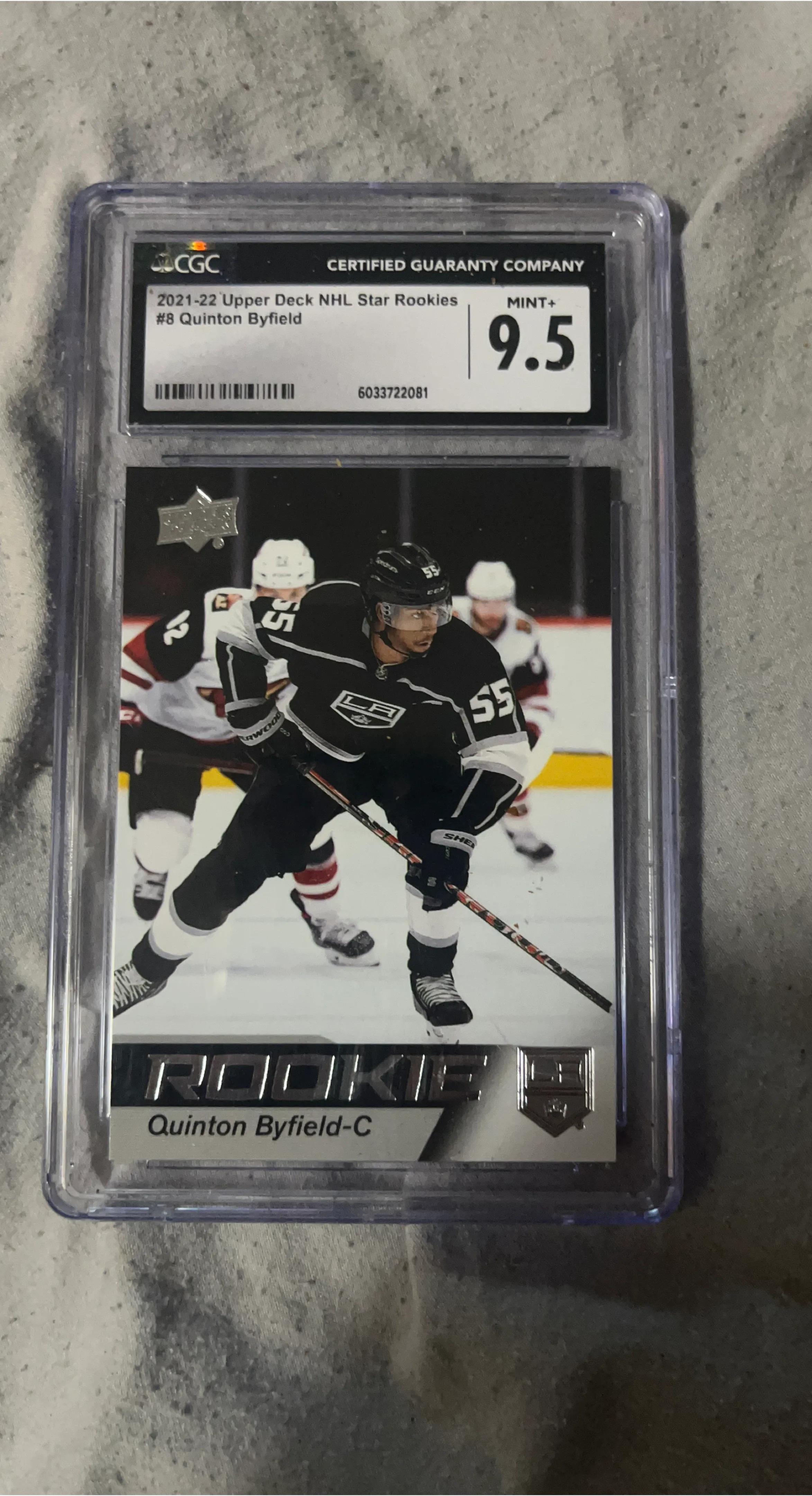 Quinton Byfield Upper Deck NHL Rookie Card