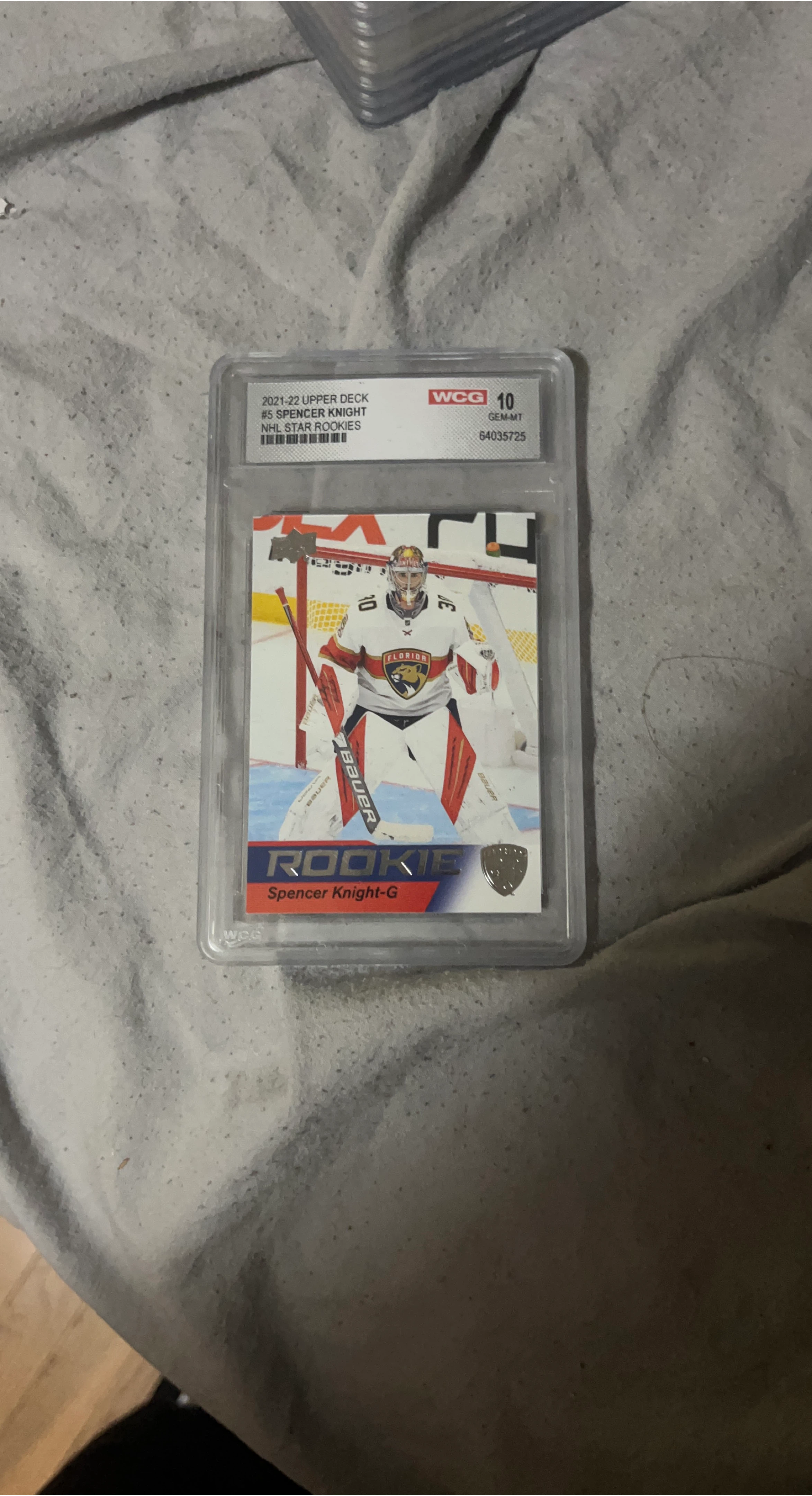 Spencer Knight Upper Deck Rookie Card