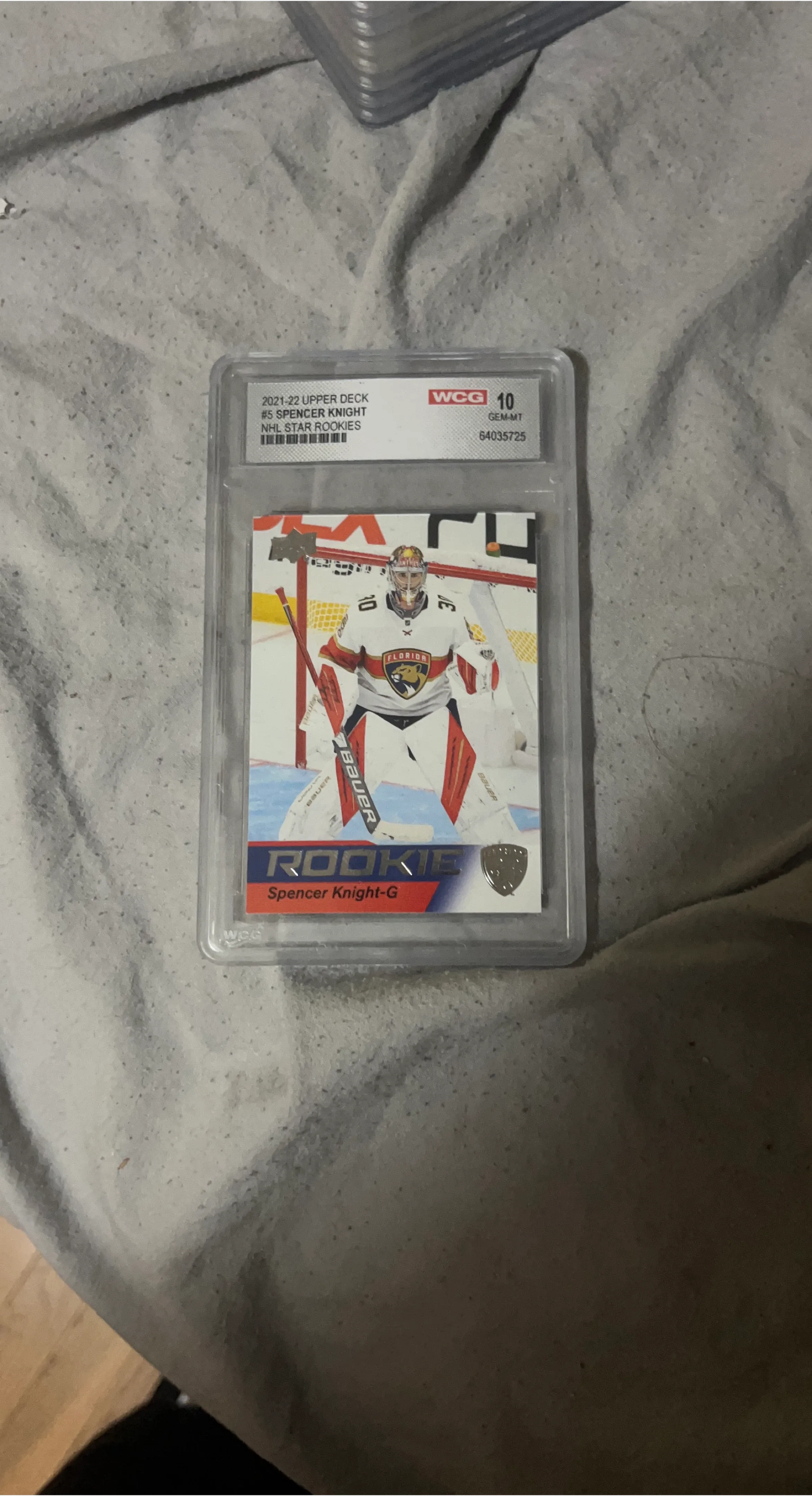 Spencer Knight Upper Deck Rookie Card