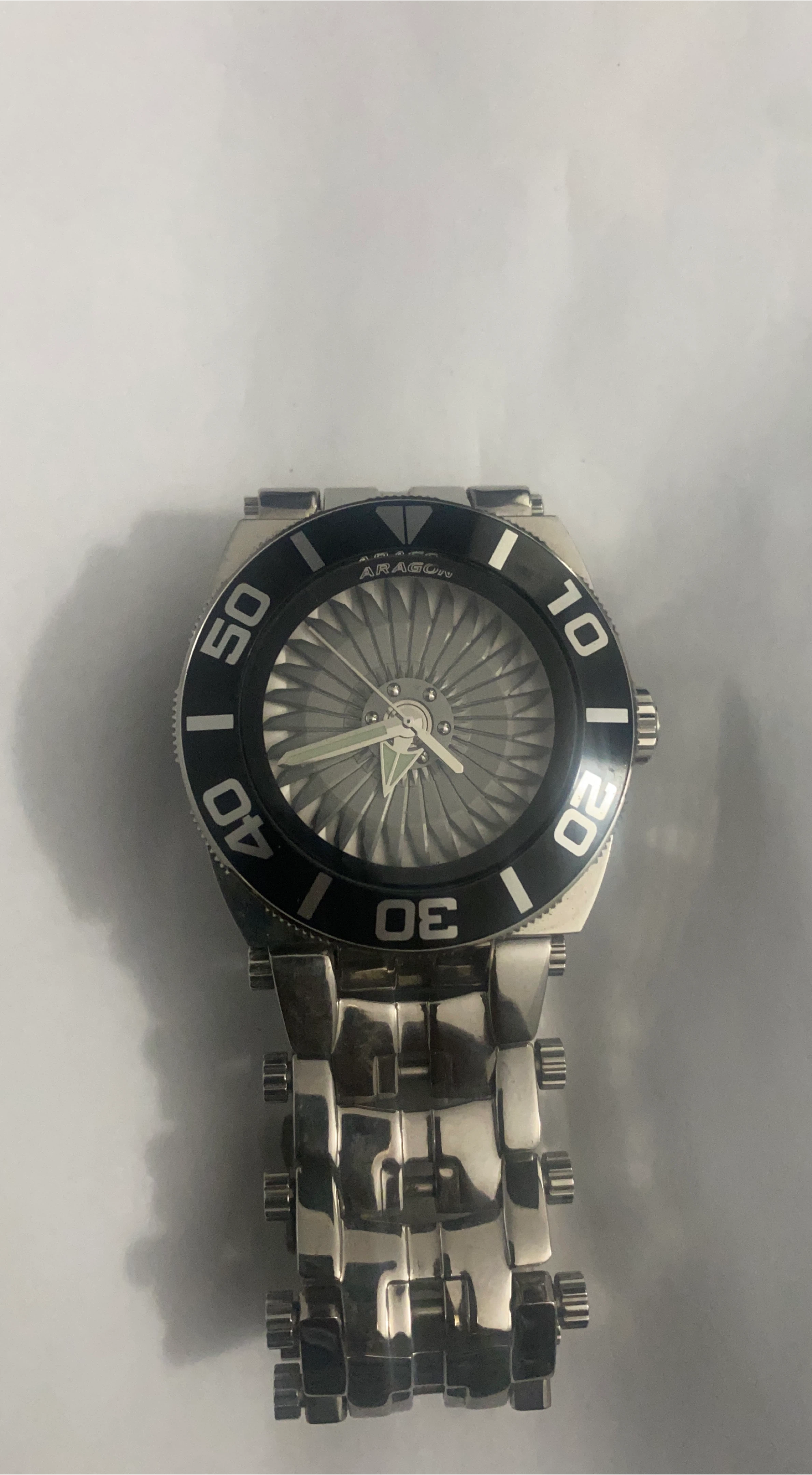 Aragon Stainless Steel Dive Watch