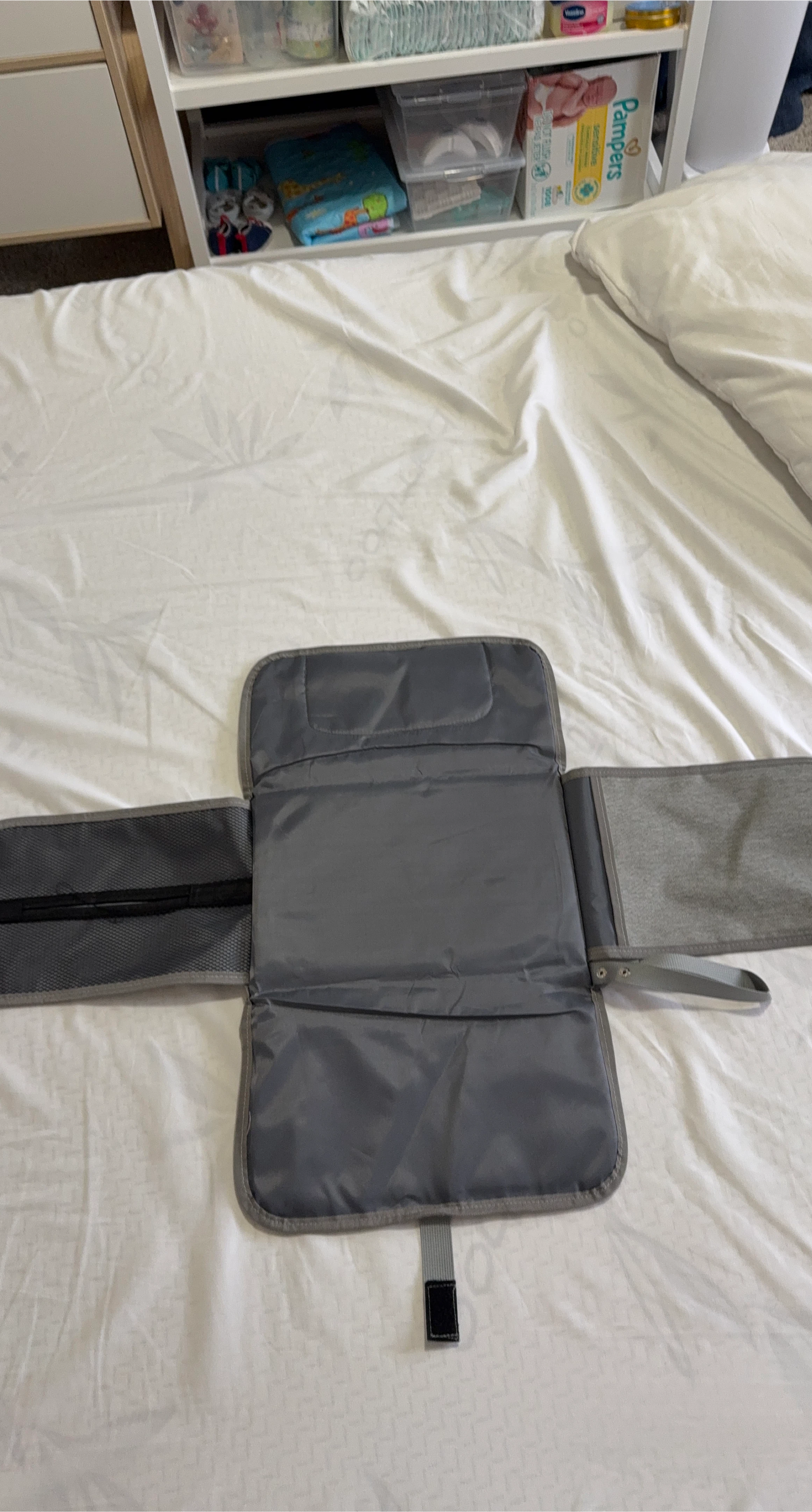 Portable Baby Changing Pad - Grey